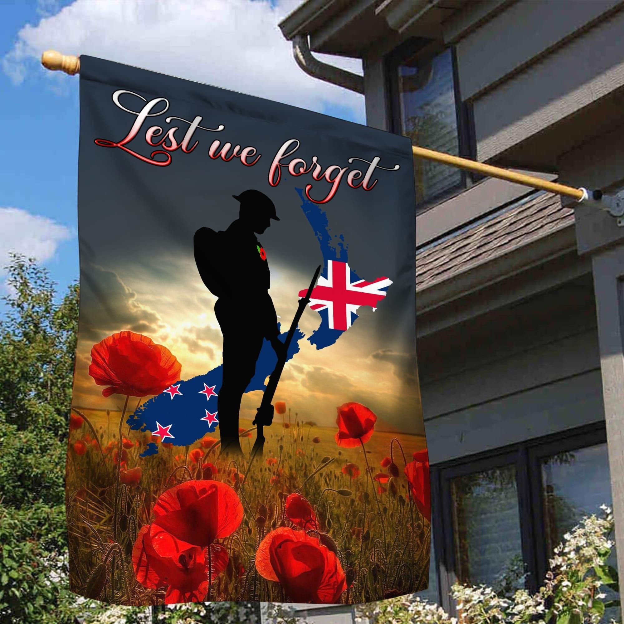 Multinational Lest We Forget Flags TVN181004