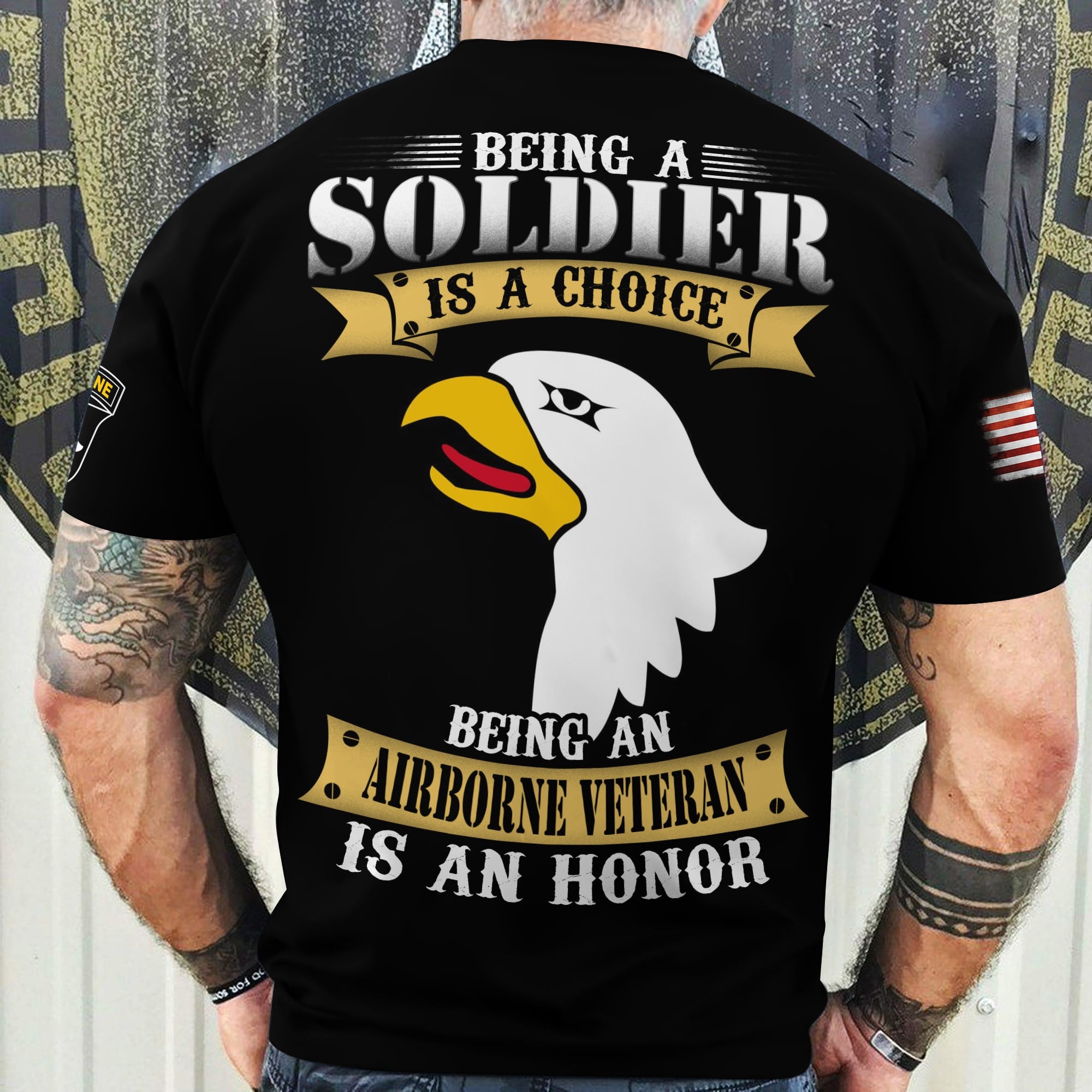 Premium Being An Airborne Veteran Is An Honor T-Shirt NPVC240610