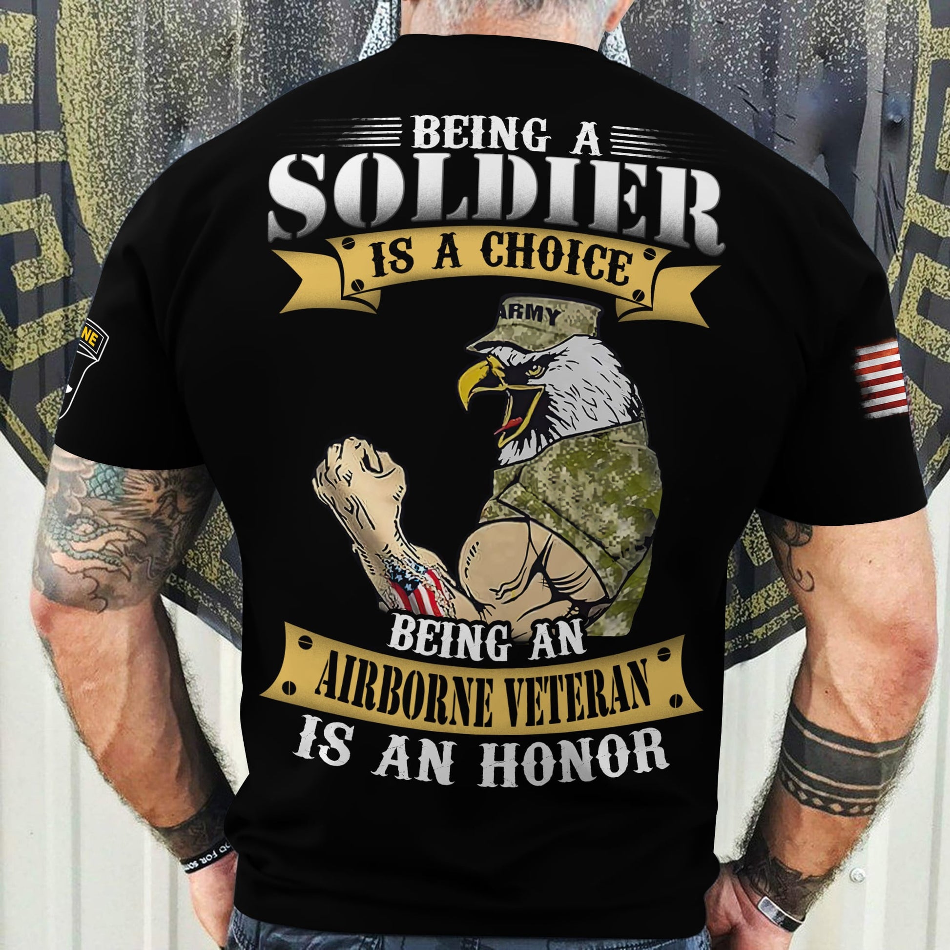 Premium Being An Airborne Veteran Is An Honor T-Shirt NPVC240610