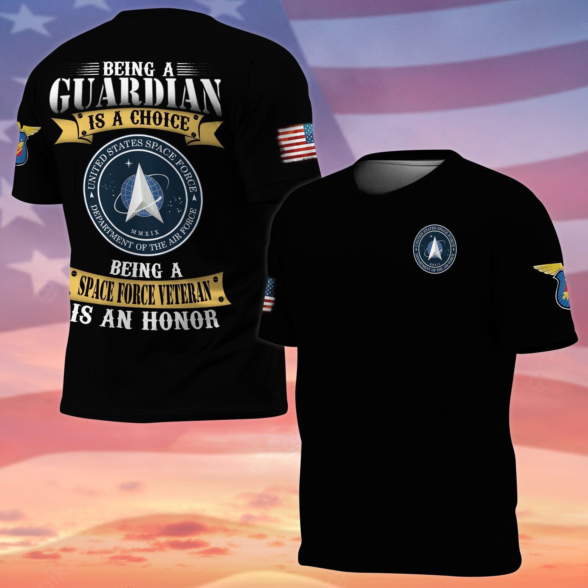 Premium 82nd Airborne US Space Force Cadet T-Shirt NPVC070711