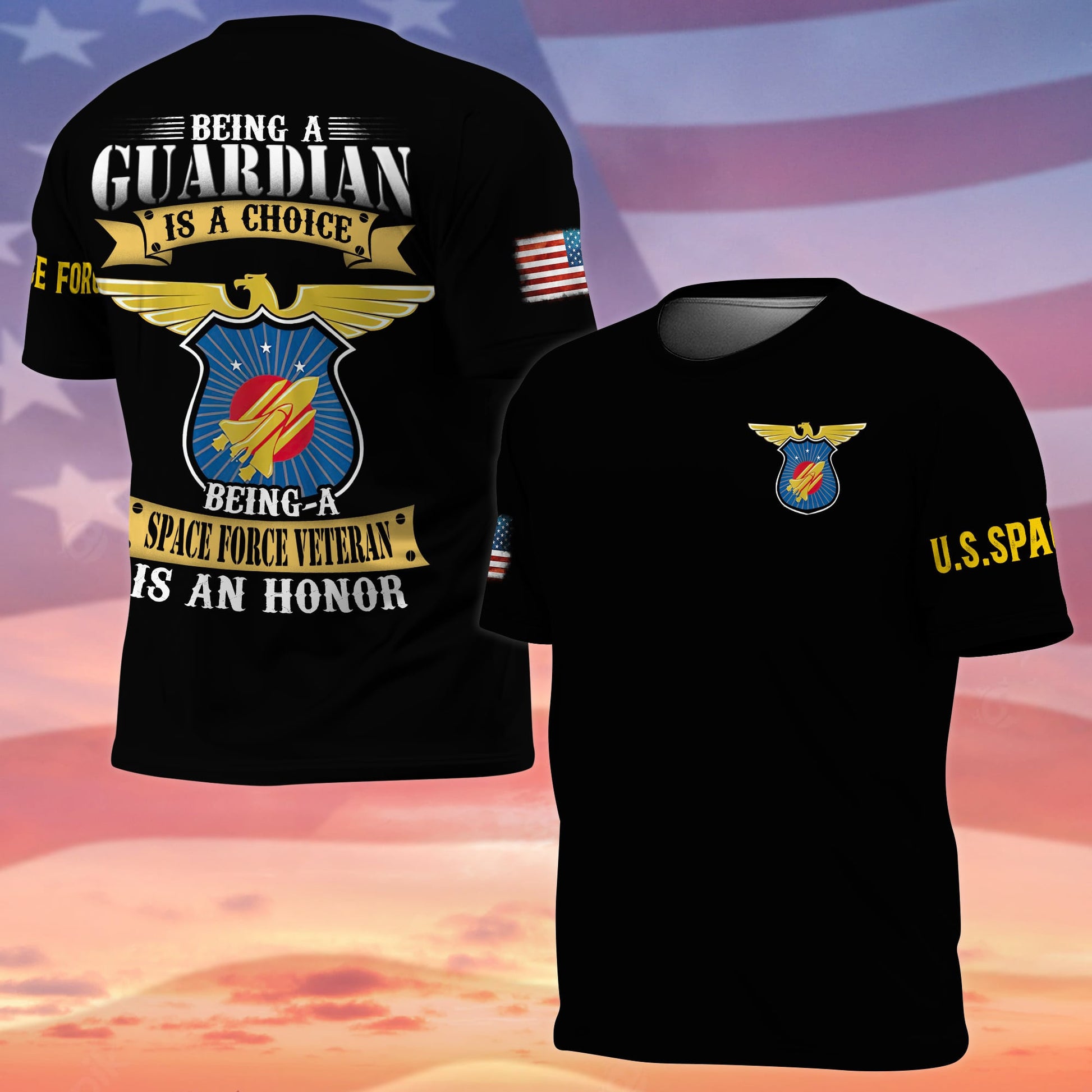 Premium 82nd Airborne US Space Force Cadet T-Shirt NPVC070711