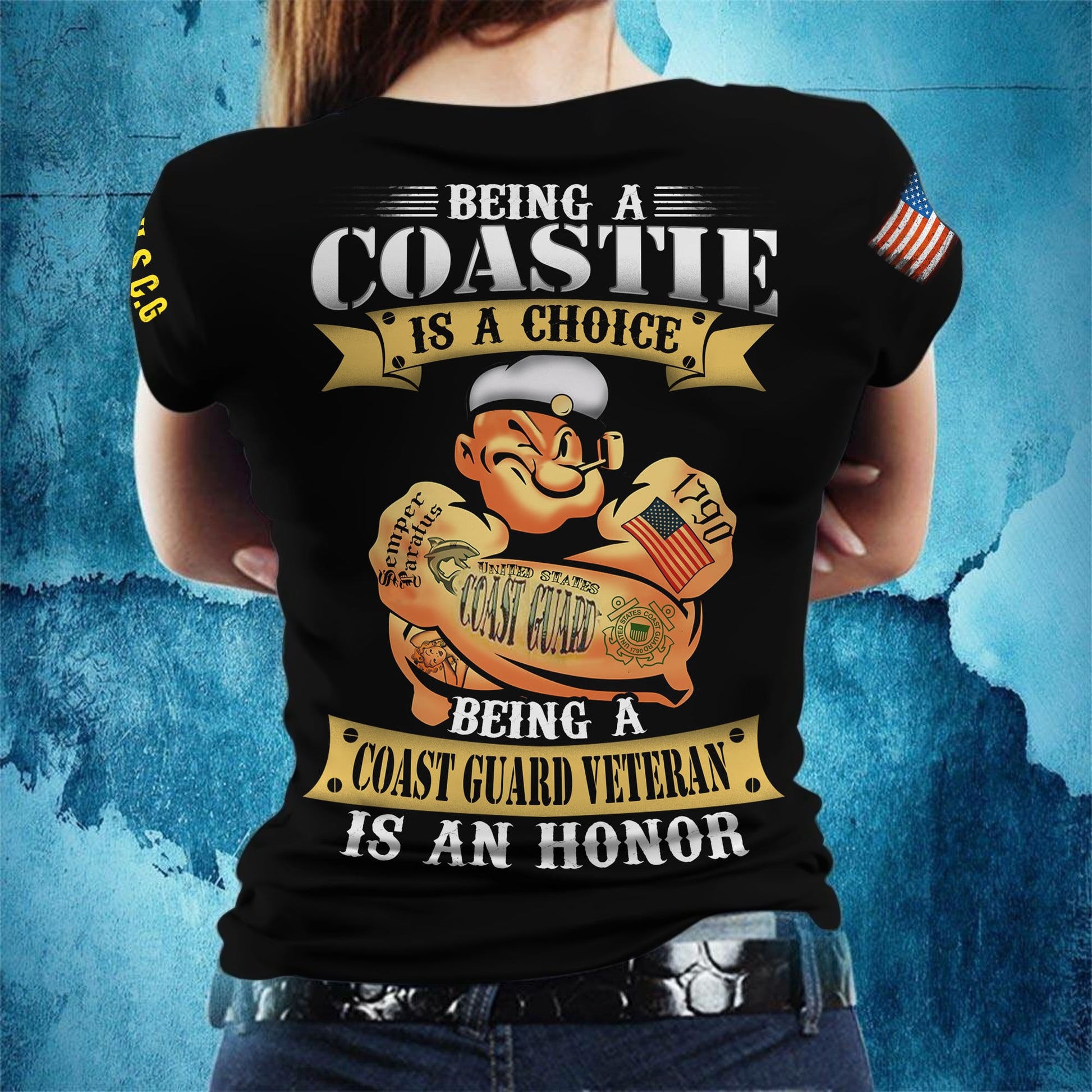 Premium United States Female Veteran T-Shirt APVC190710