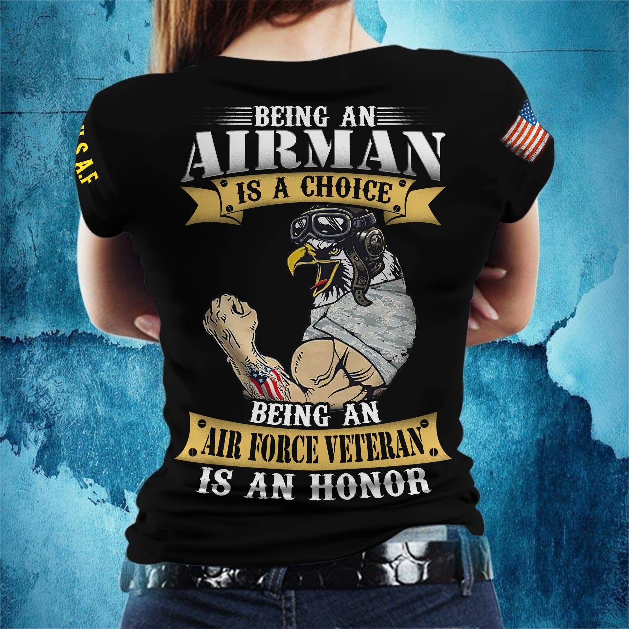 Premium United States Female Veteran T-Shirt APVC190710