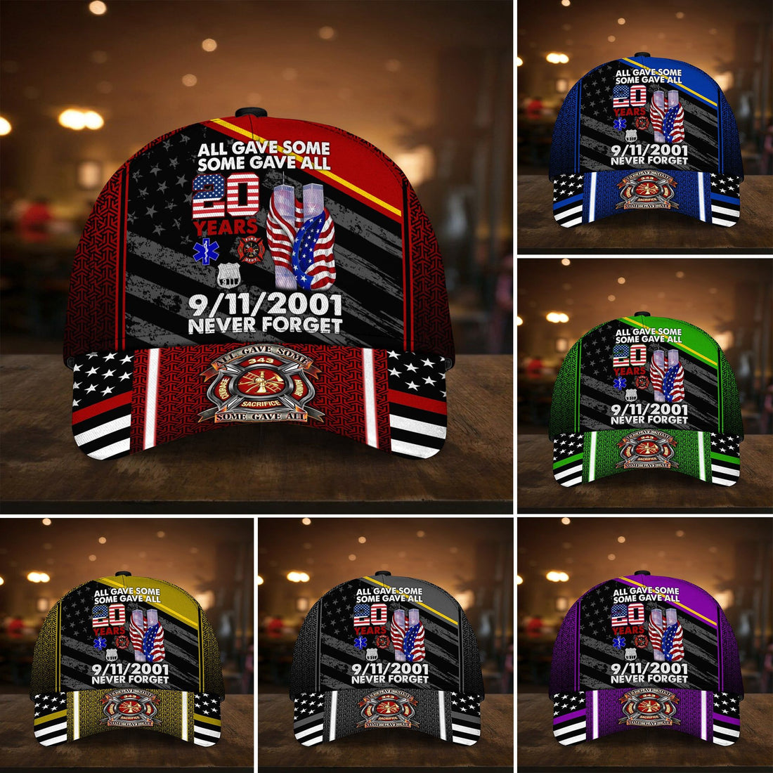 Unique Multicolor America Patriot Day Cap TVN270804