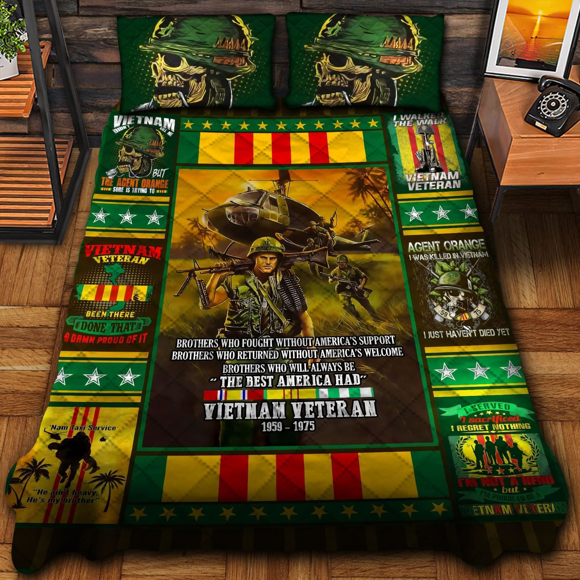 Unique VietNam Veteran Bedding Set TVN101002