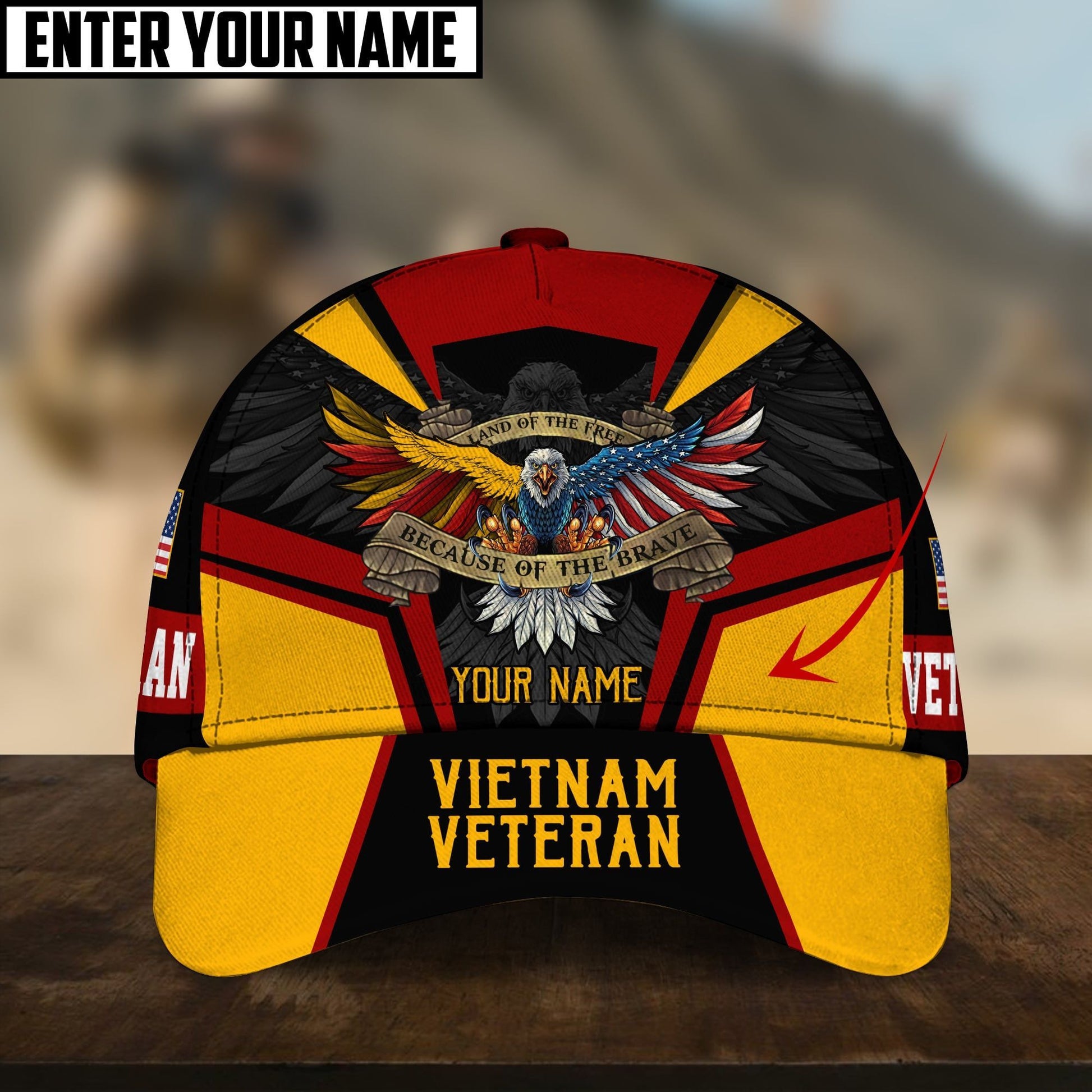 Unique Personalized VietNam Veteran Cap PVC111006