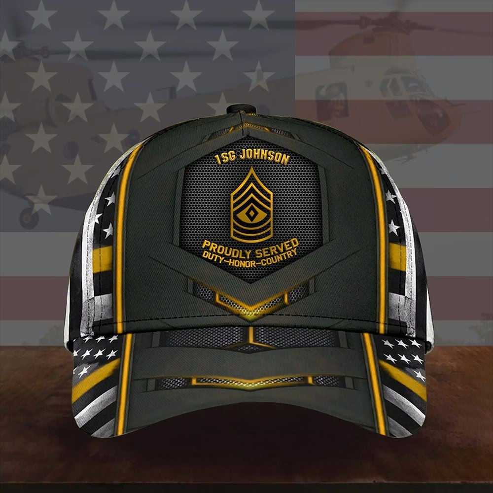 Unique Pesonalized Name, Rank Custom American Army Cap TVN131007