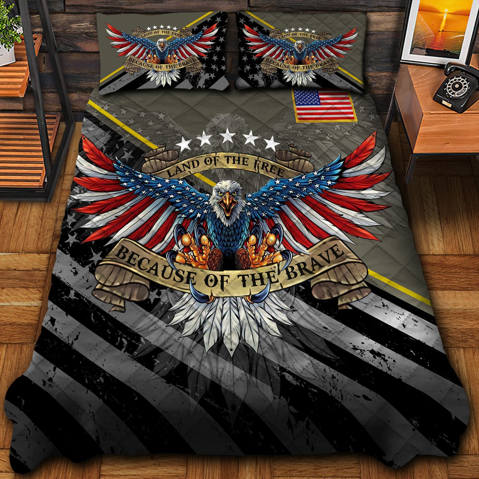 Unique Veteran American Bedding Set PVC121001
