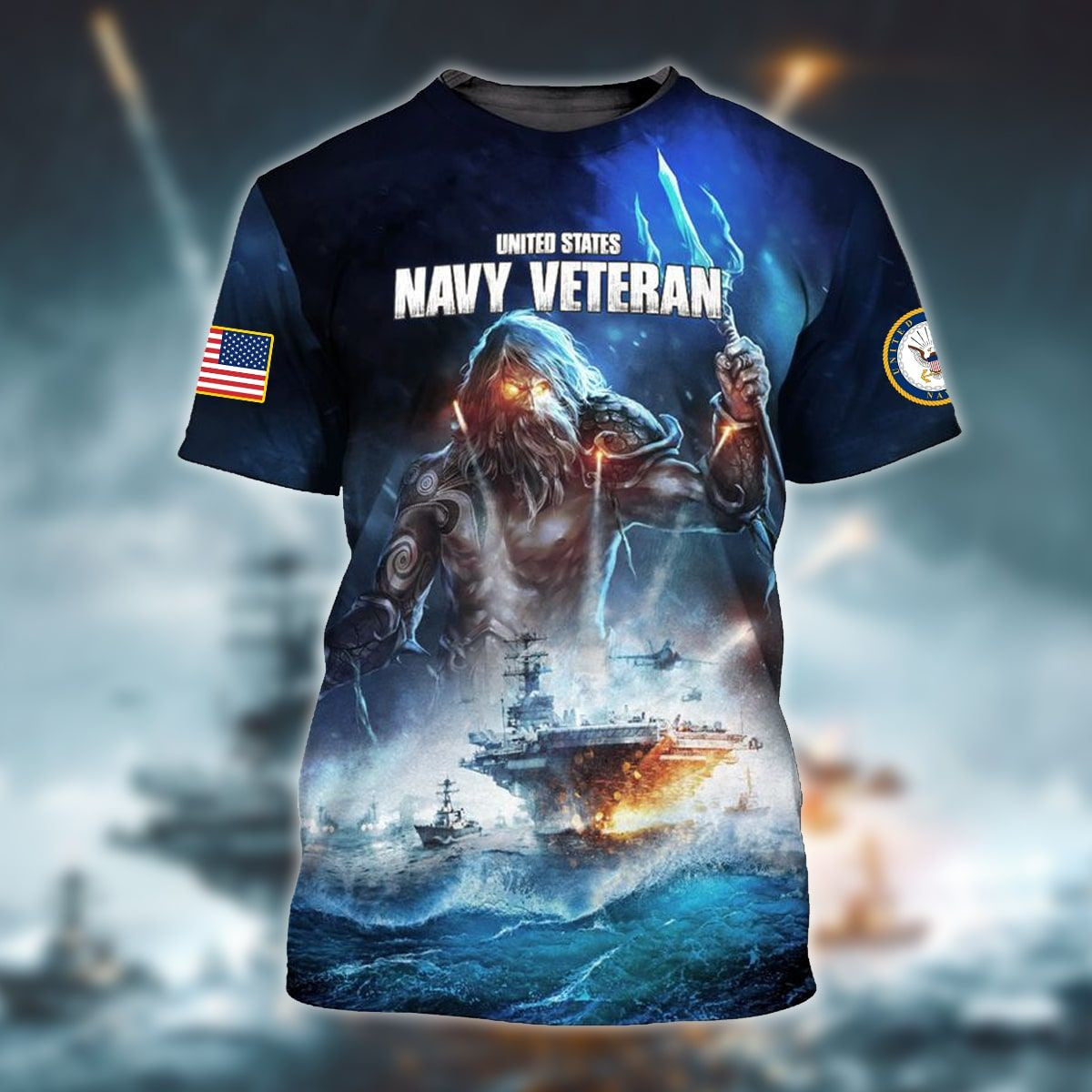 Premium Power American Veteran Navy Zip Hoodie Set NVT151001