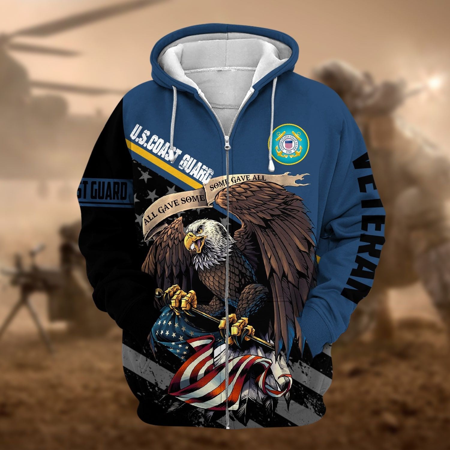 Premium American Veteran Zip Hoodie NVT161003