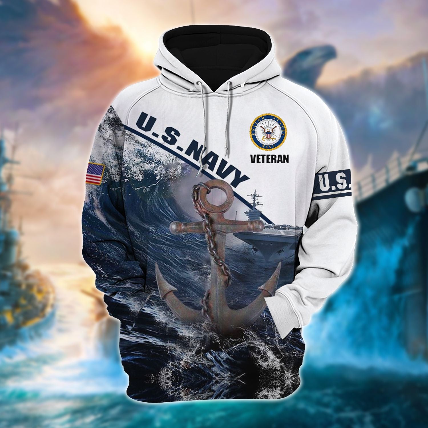 Unique Veteran U.S Navy Hoodie And Zip Hoodie NVT181001