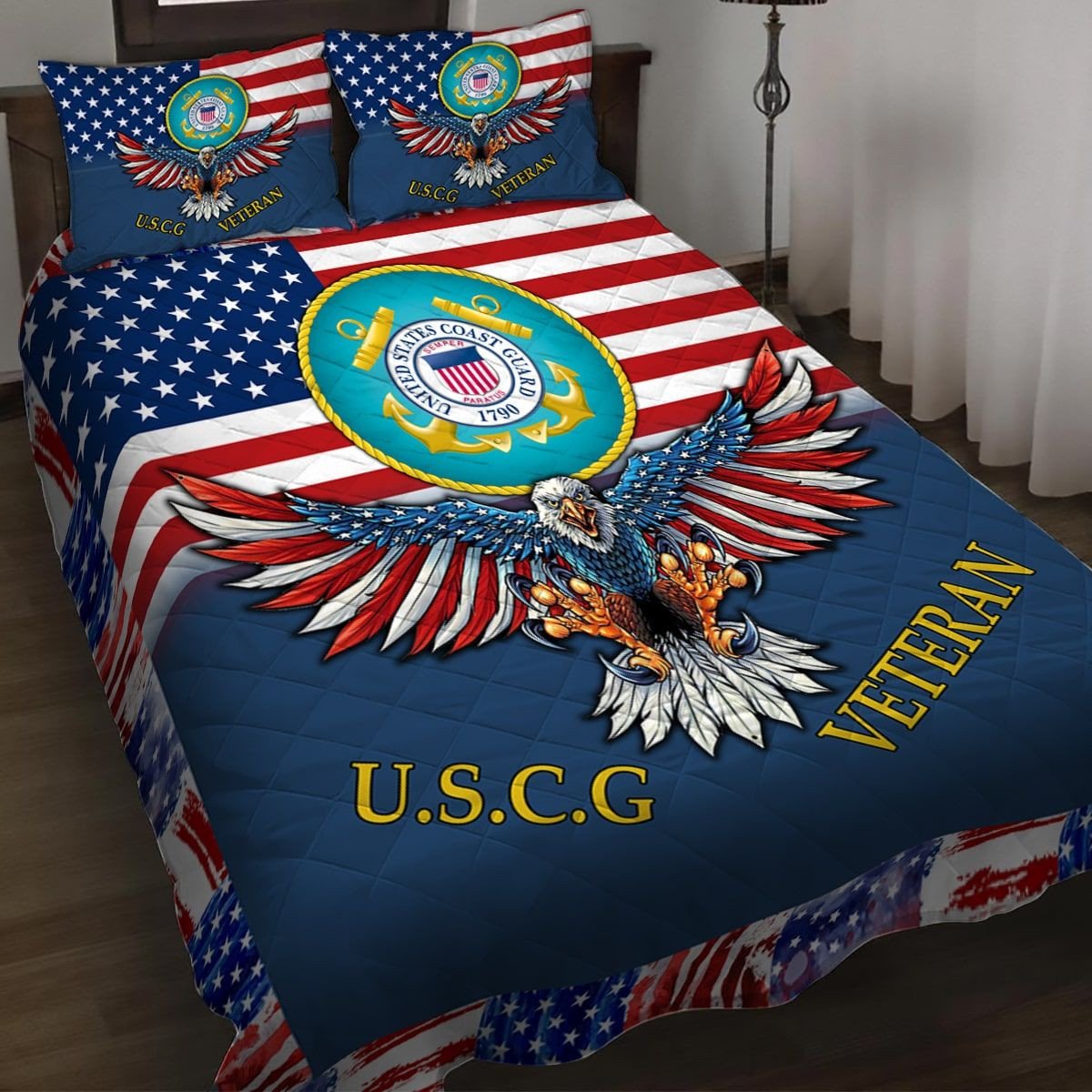 Premium Multiple US Military Services Veteran Bedding Set TVN181003