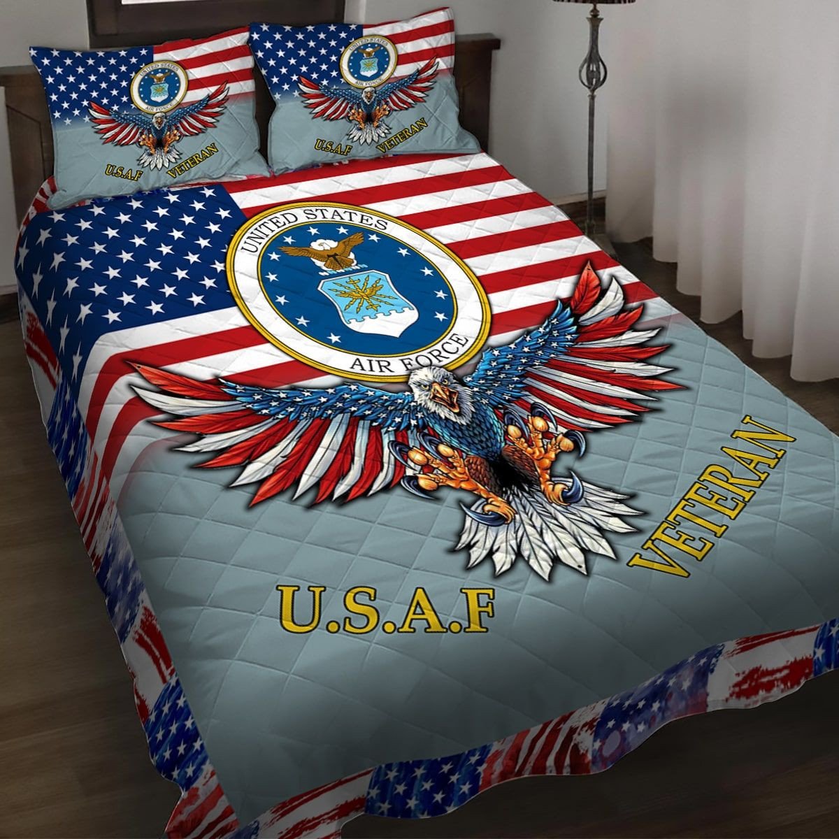 Premium Multiple US Military Services Veteran Bedding Set TVN181003