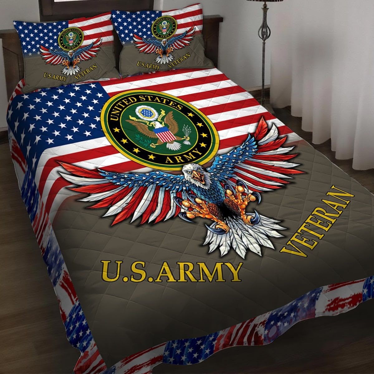 Premium Multiple US Military Services Veteran Bedding Set TVN181003