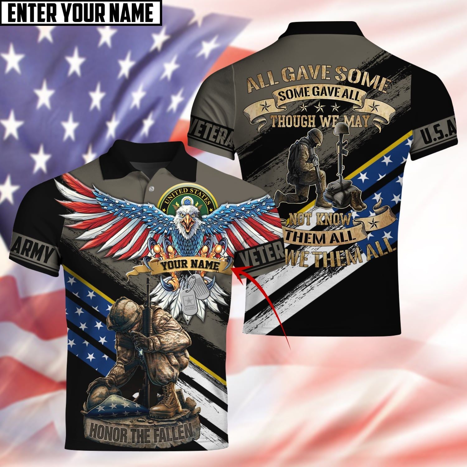 All Gave Some Some Gave All Polo Shirt PVC121004