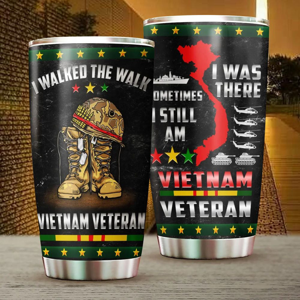 Unique Proudly Vietnam Veteran Tumbler TVN201006
