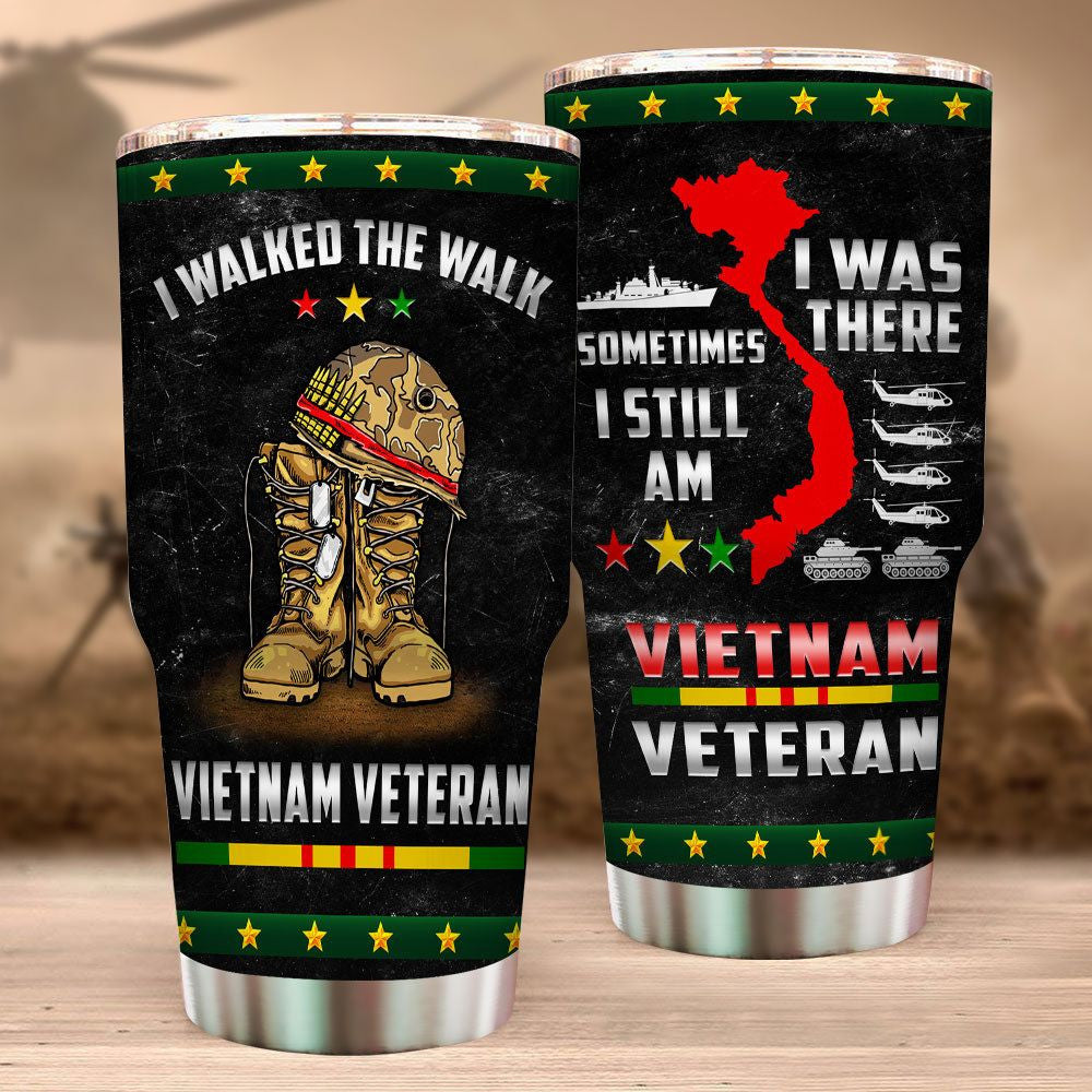Unique Proudly Vietnam Veteran Tumbler TVN201006