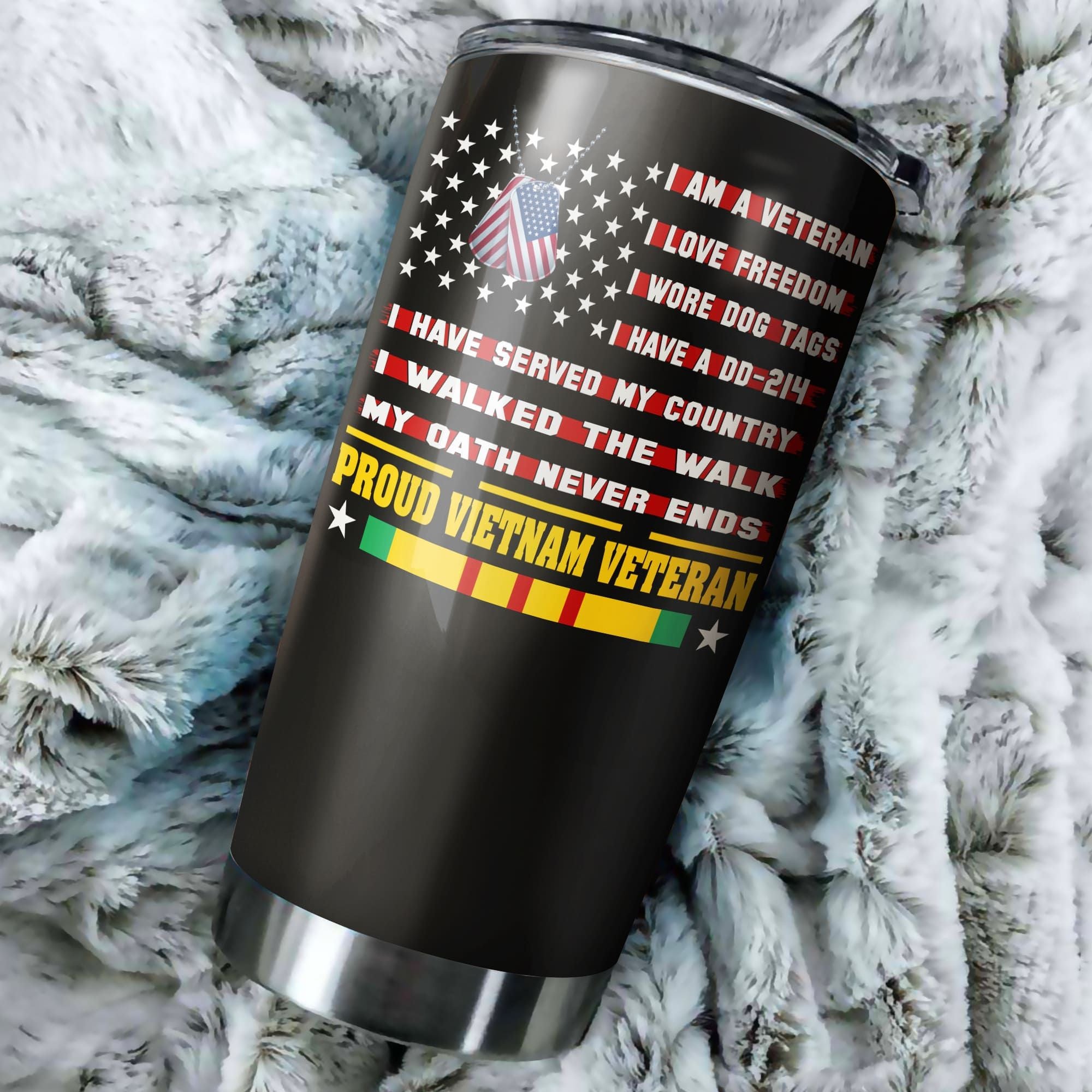 Premium I Am a VietNam Veteran Set Flag PVC231001