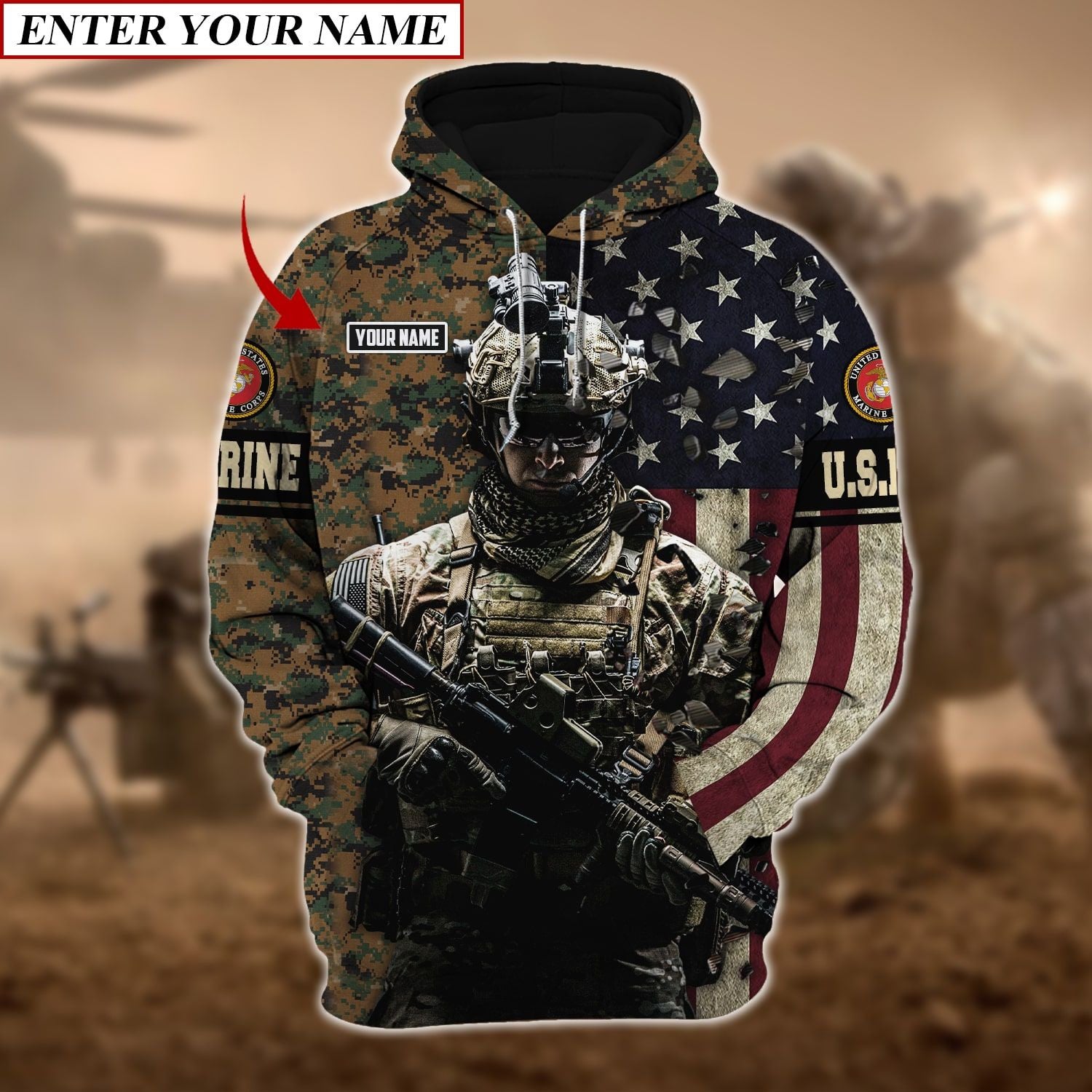 Personalized Name U.S Army Veteran Hoodie And Zip Hoodie NVT211001