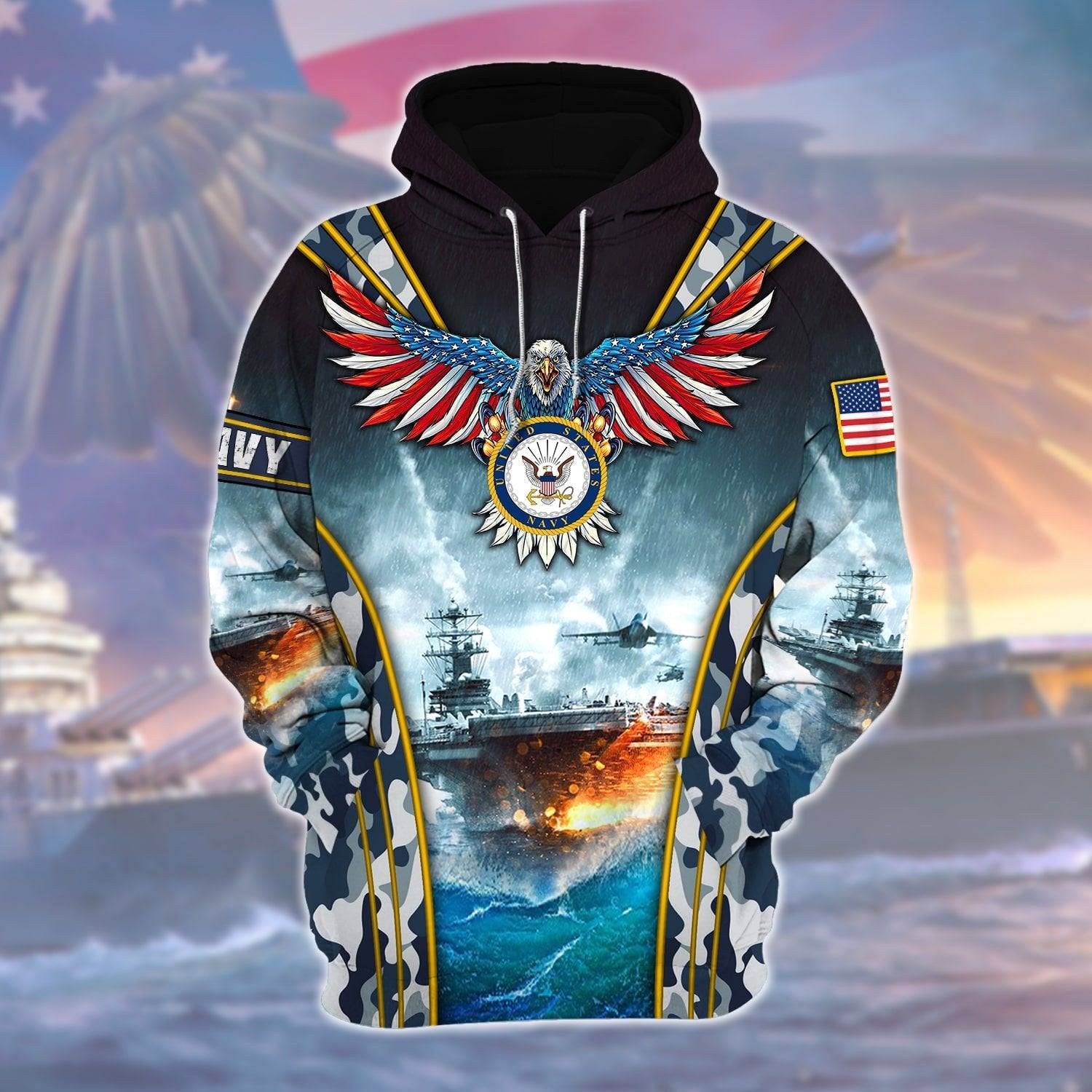 Proud U.S.Navy Veteran Hoodie TVN261005