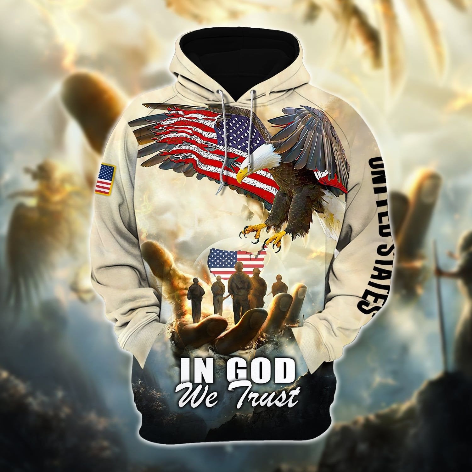 Premium In God We Trust Veteran Day Hoodie TVN261008