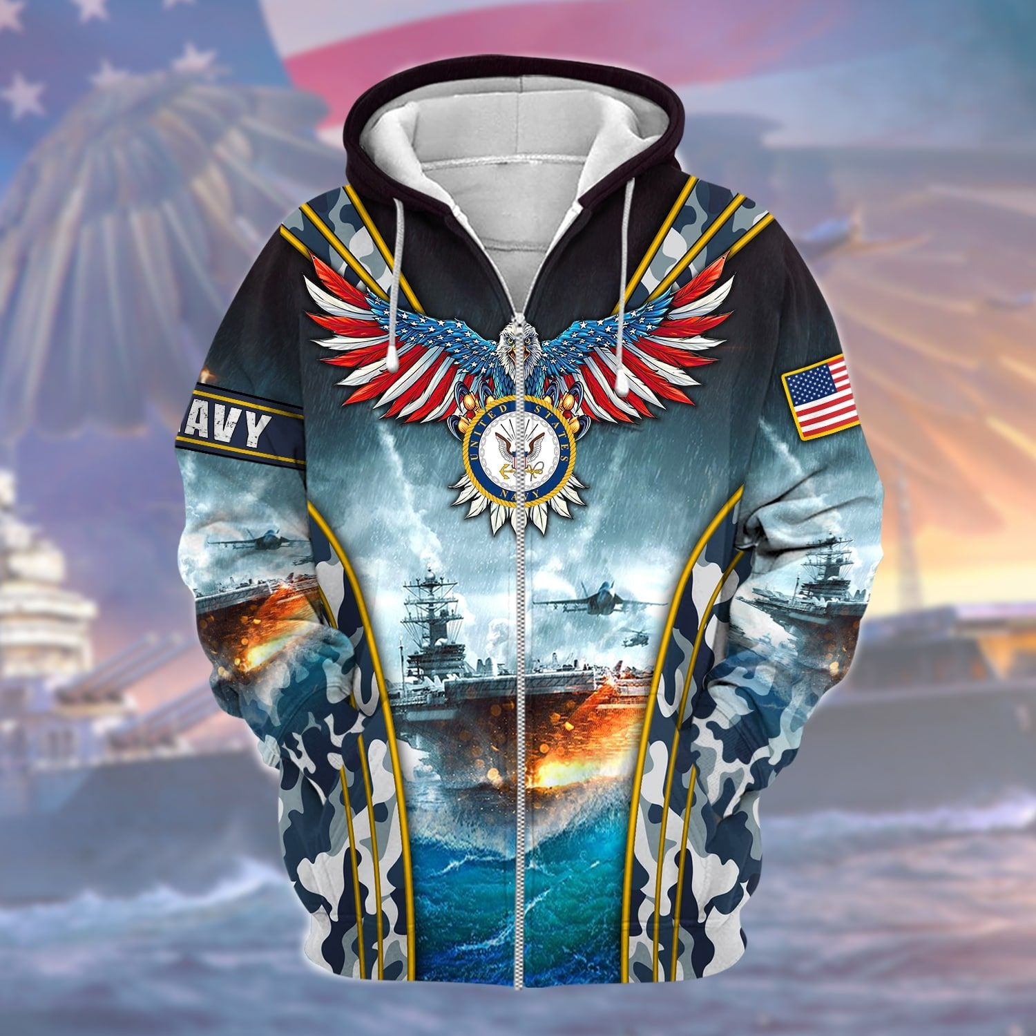 Proud U.S.Navy Veteran Hoodie TVN261005