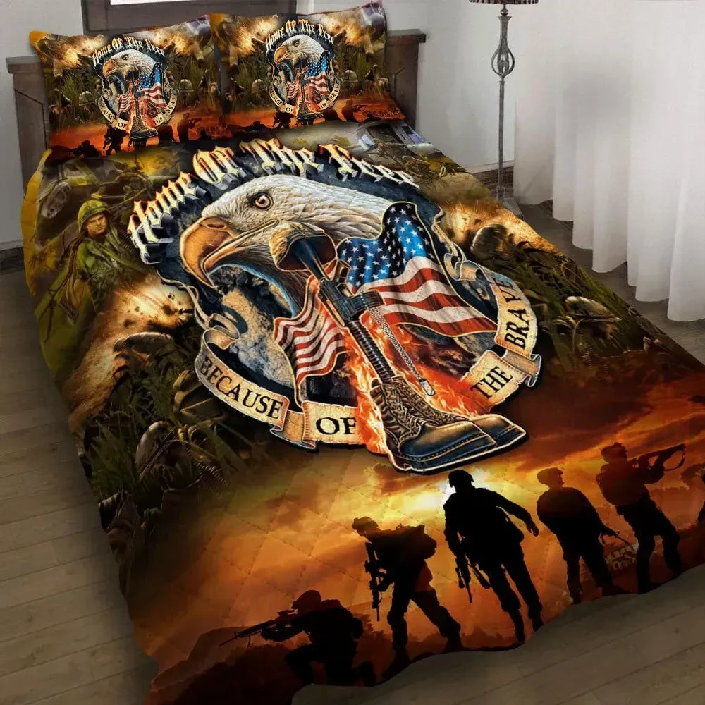 Premium Unique Veteran Bedding Set Ultra Soft and Warm LTAVT150402DS