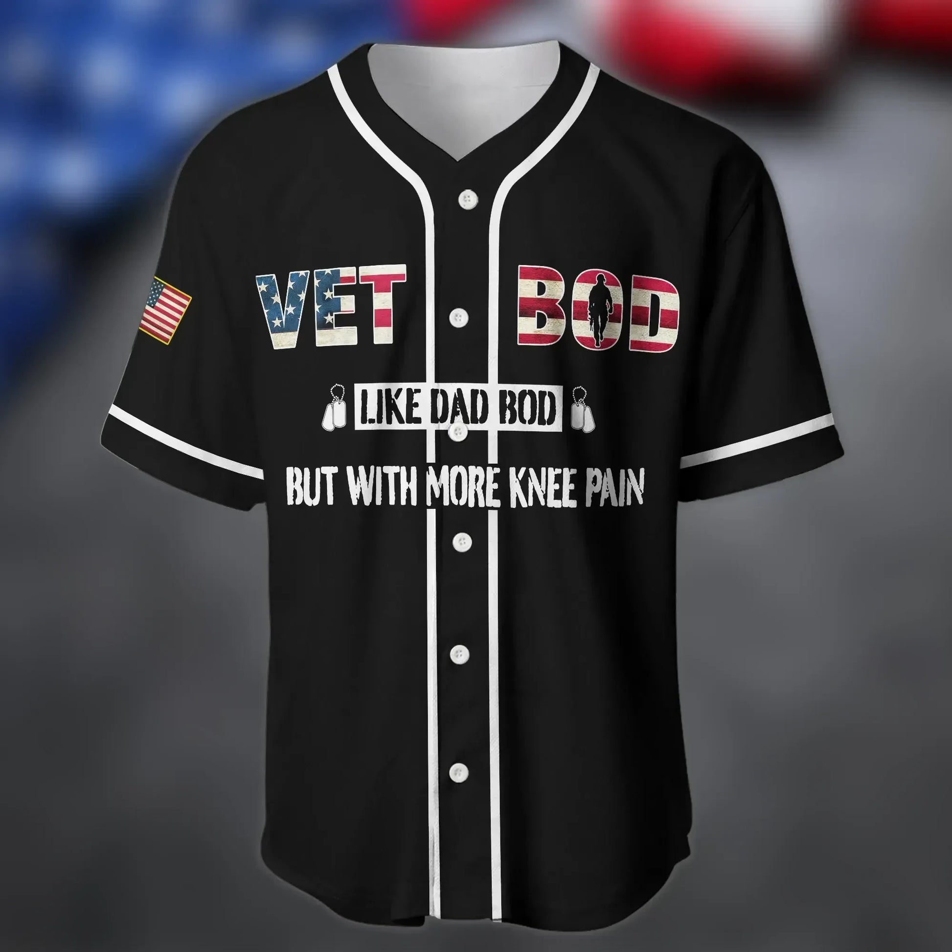 Premium Unique Veteran Baseball Jersey Ultra Soft and Comfort VDT10022MD