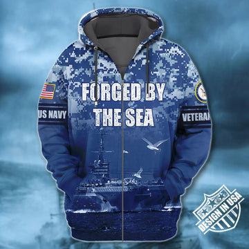 Premium Unique Veteran Zip Hoodie Ultra Soft and Warm VDT10020TR