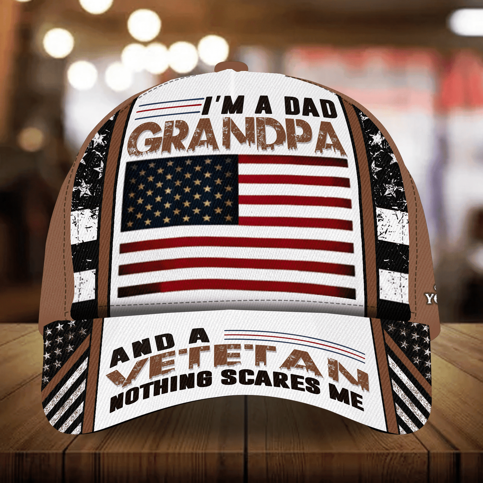 Best Premium Veteran Cap 3D Cotton Multicolor Personalized