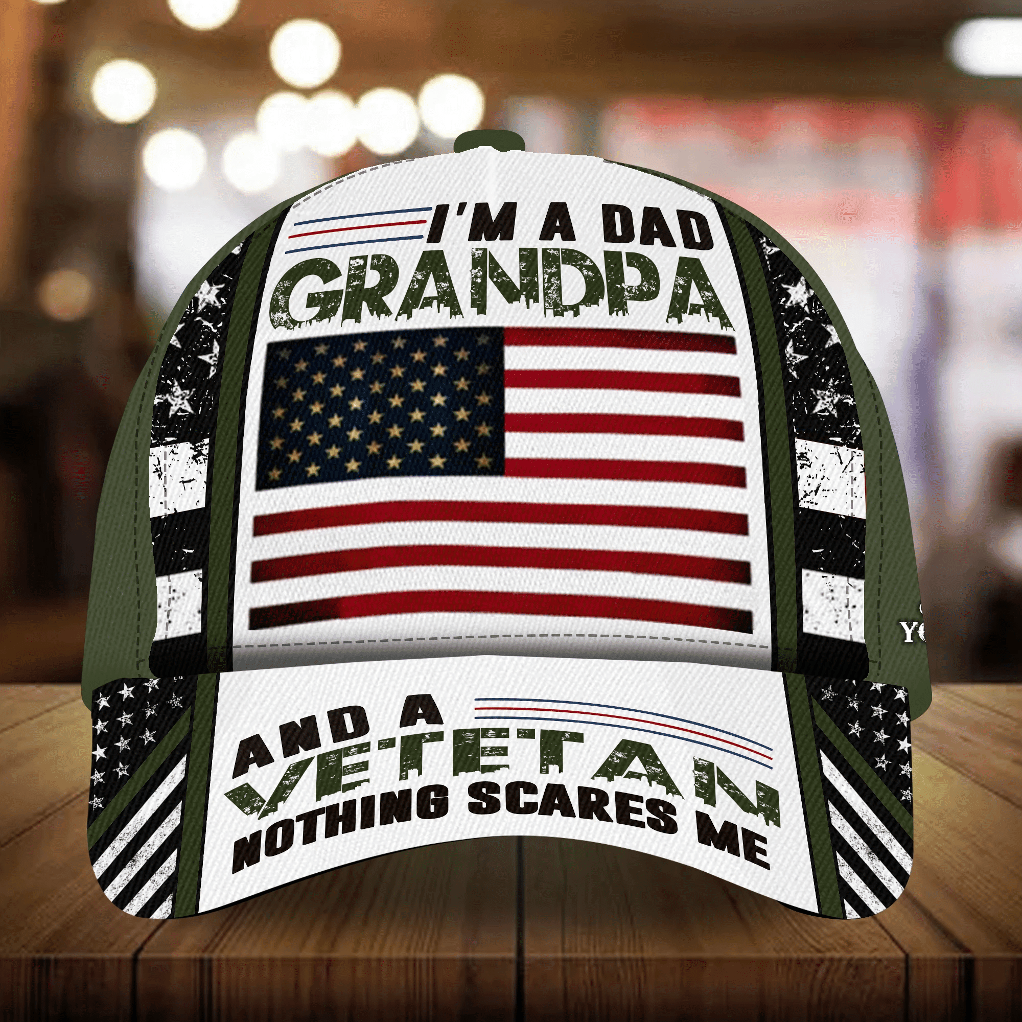 Best Premium Veteran Cap 3D Cotton Multicolor Personalized