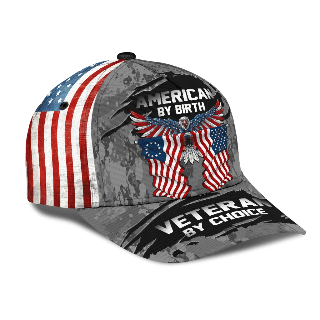 American By Birth Veteran Classic Cap 3D