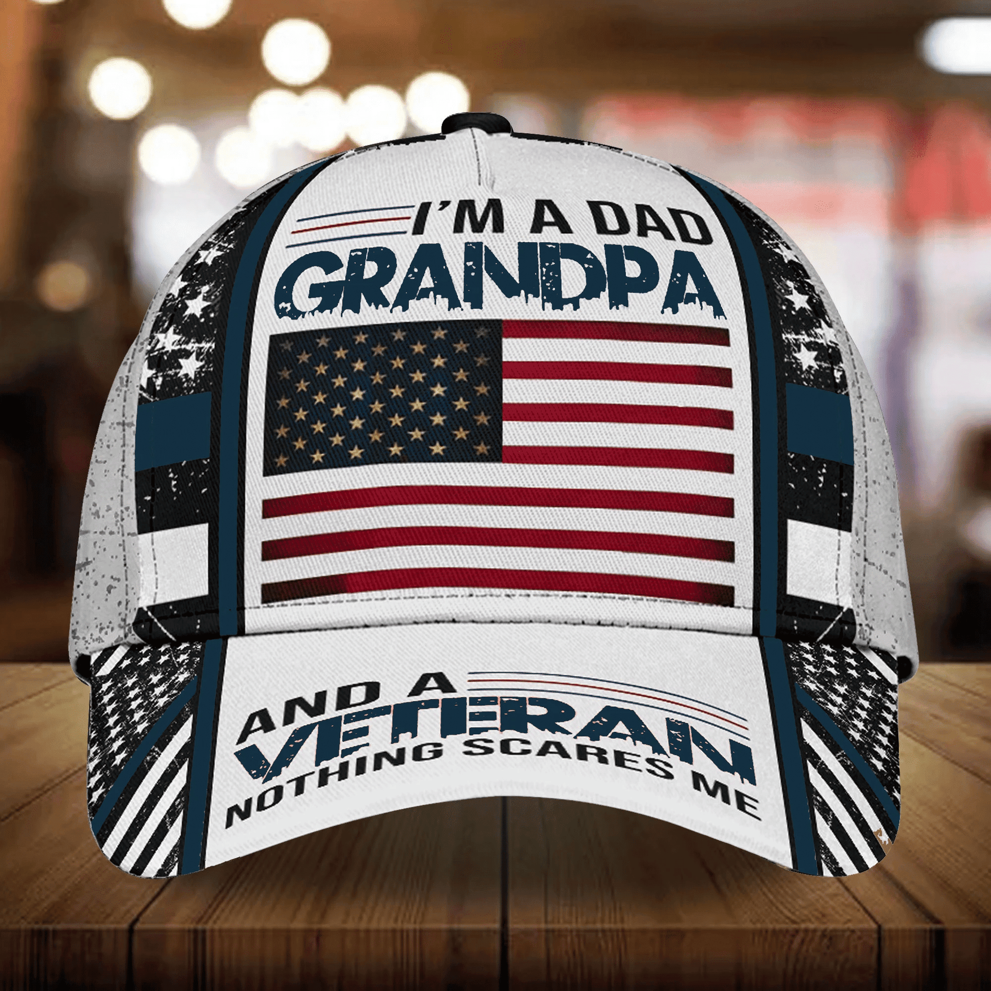 Premium Veteran Cap 3D Multicolor Personalized