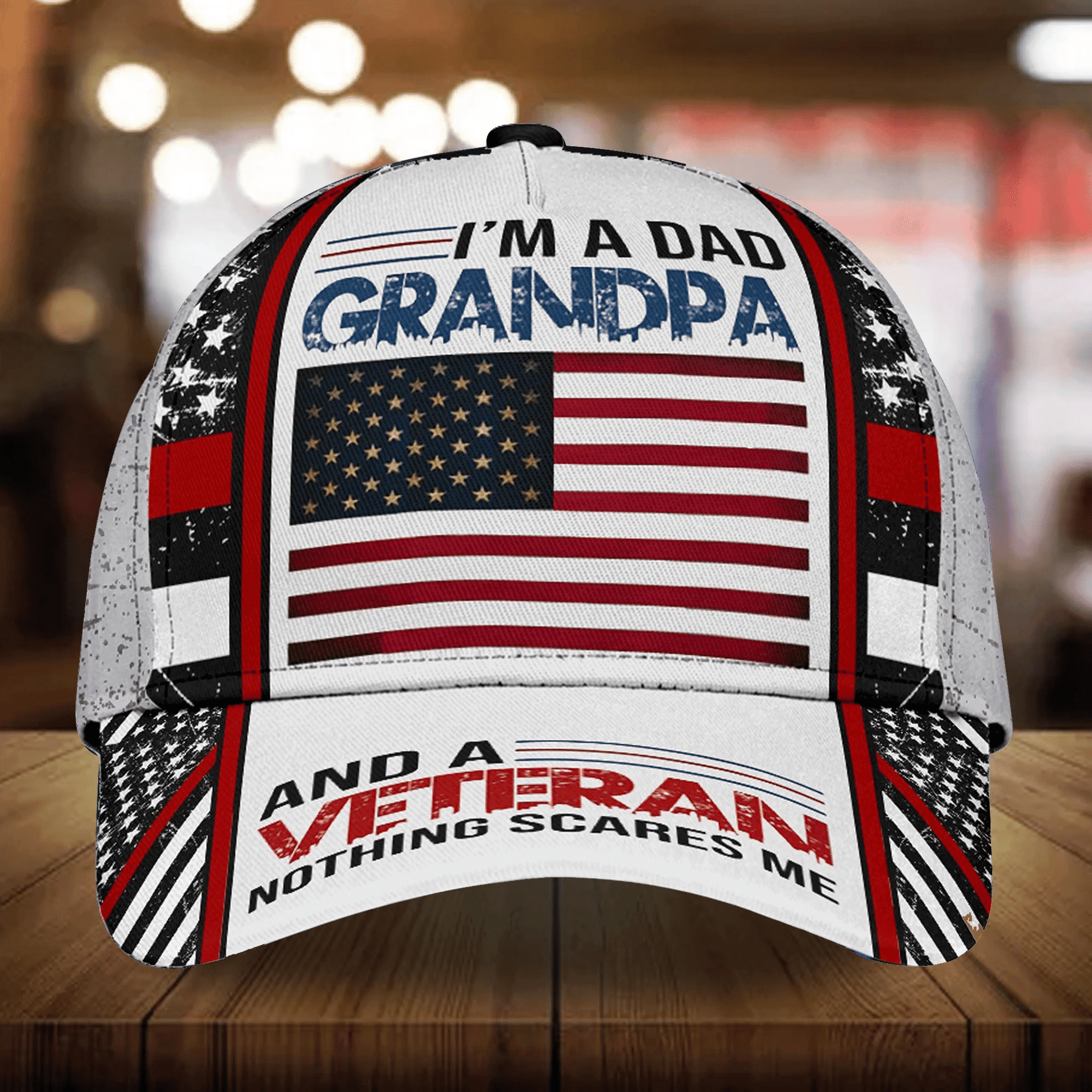 Premium Veteran Cap 3D Multicolor Personalized