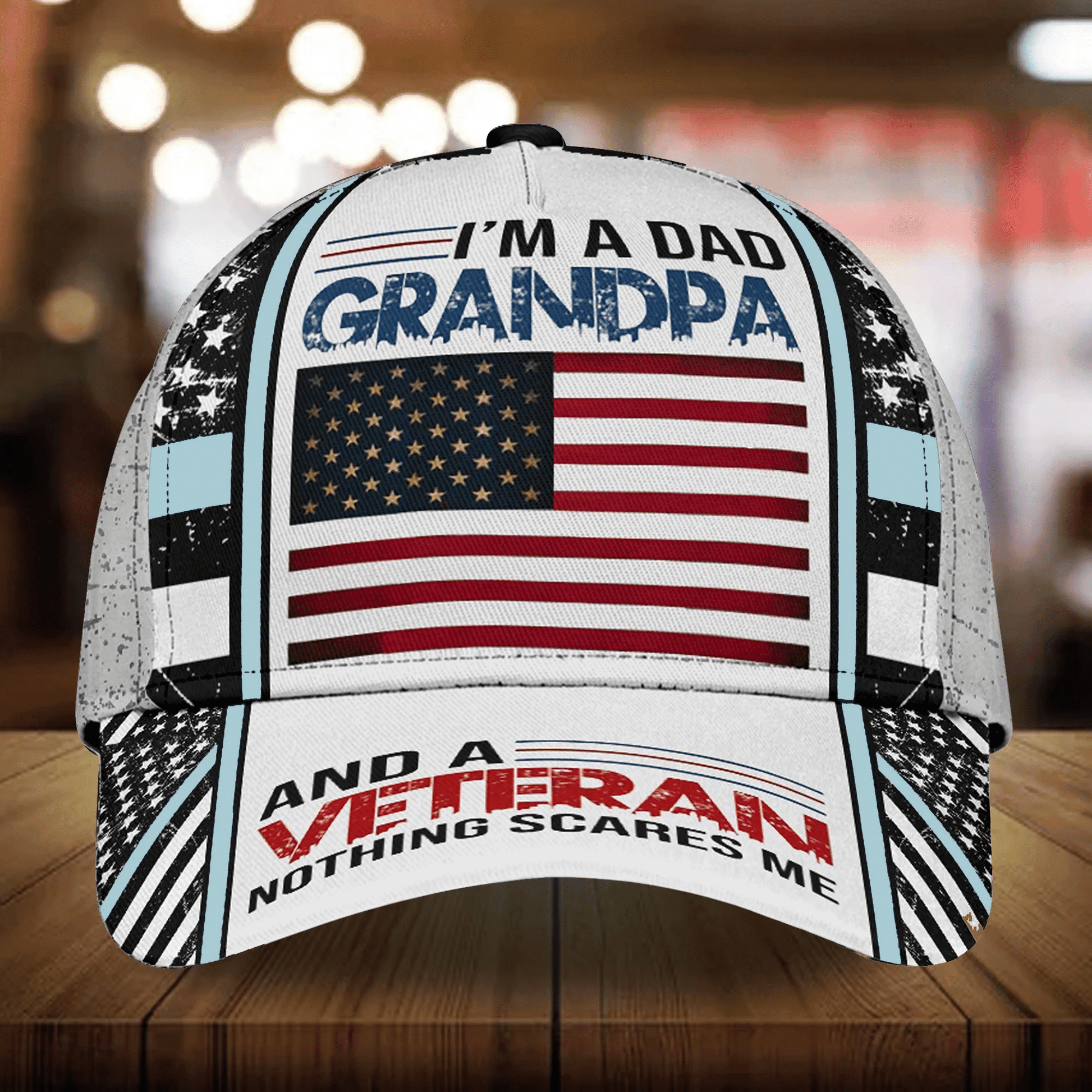 Premium Veteran Cap 3D Multicolor Personalized
