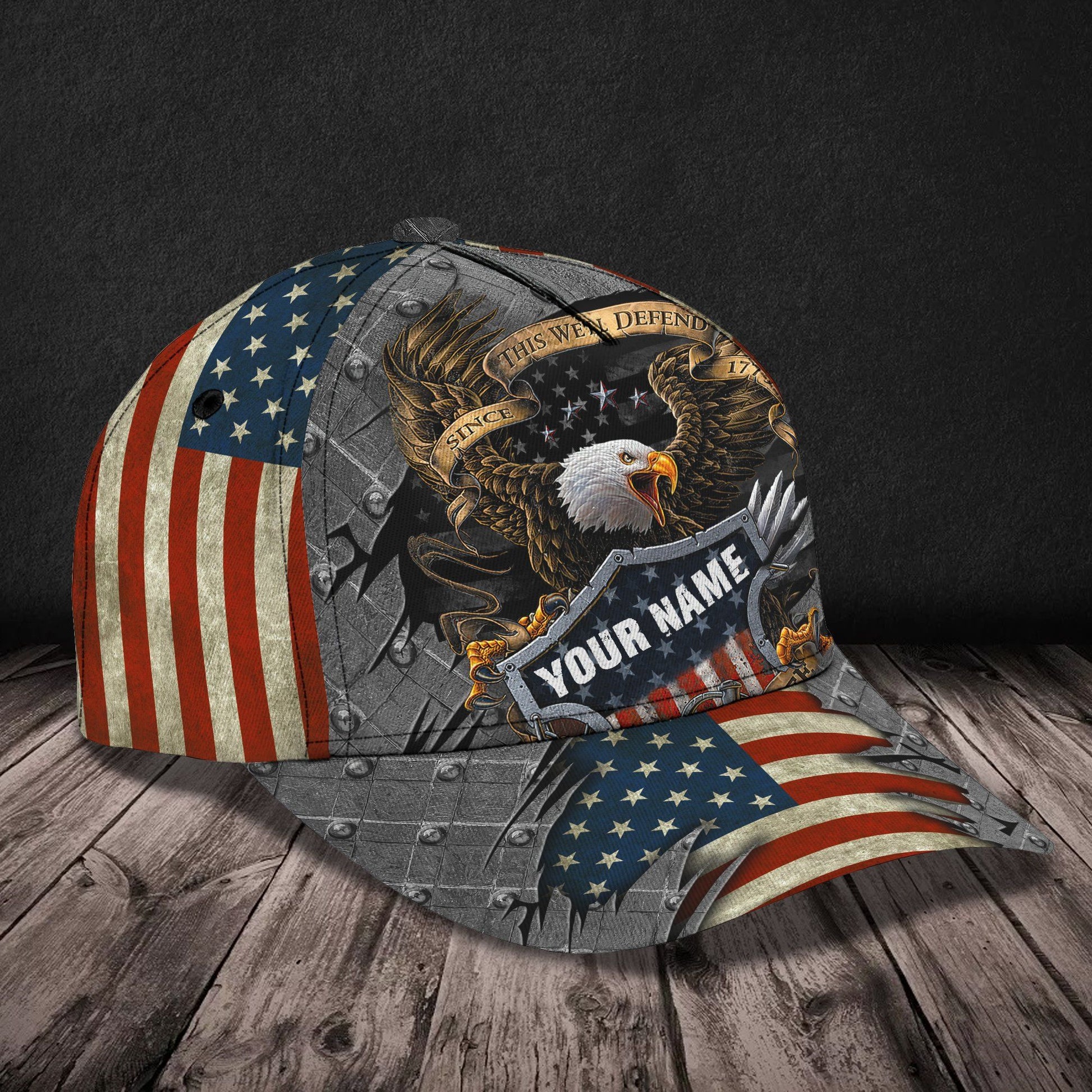 Proud To Be A Veteran Classic Cap 3D Personalized