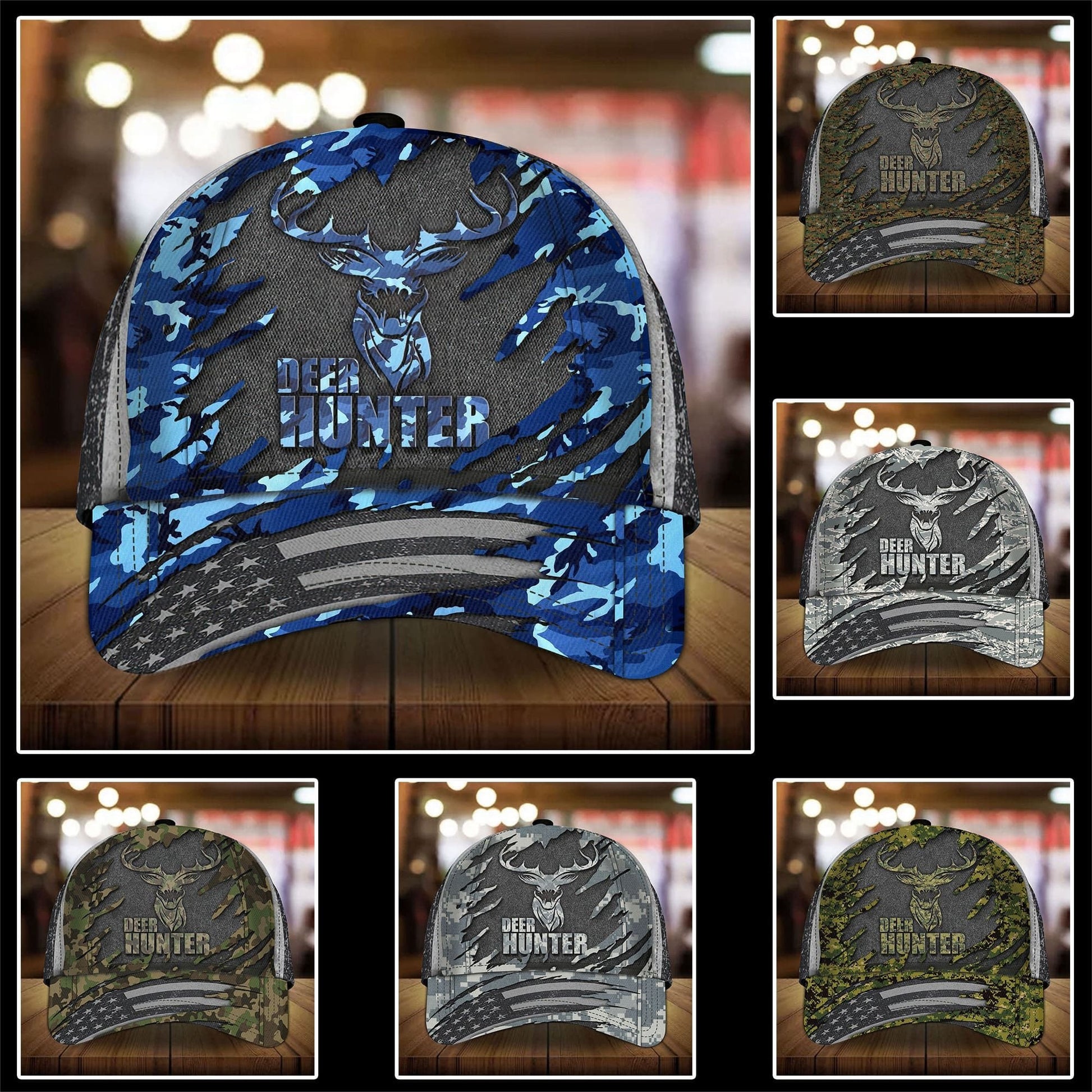 Premium Deer Hunting Cap Veteran Camo