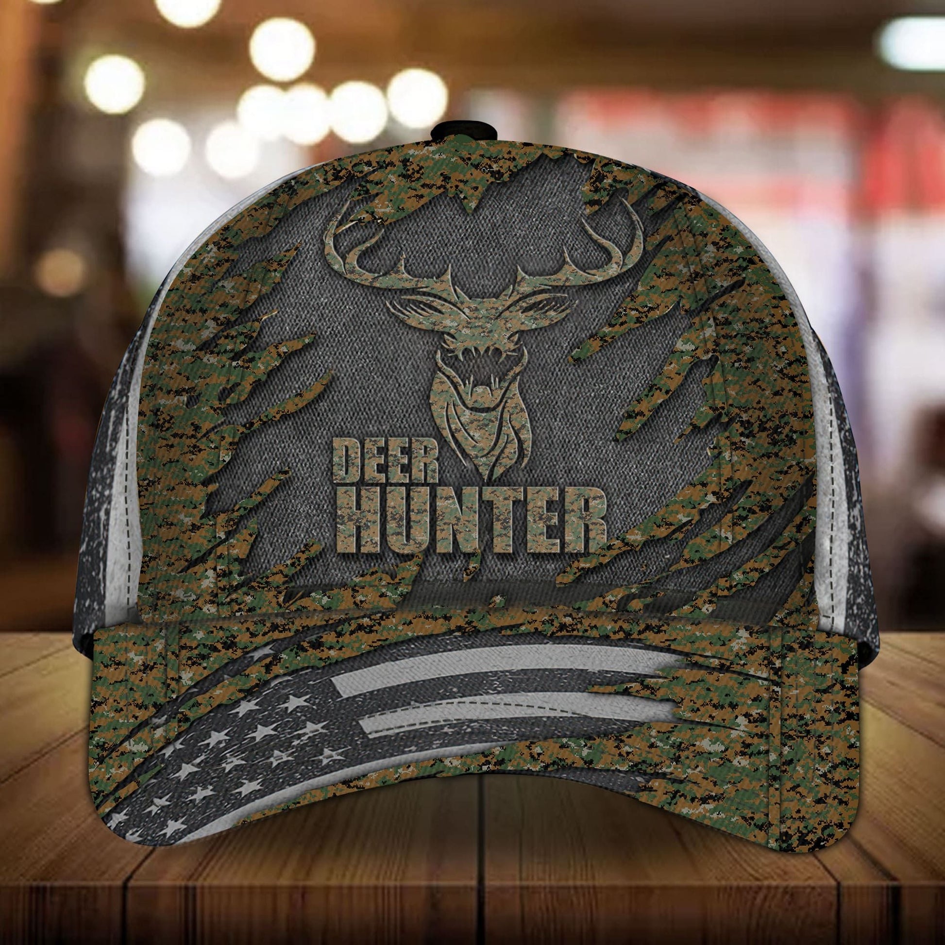Premium Deer Hunting Cap Veteran Camo
