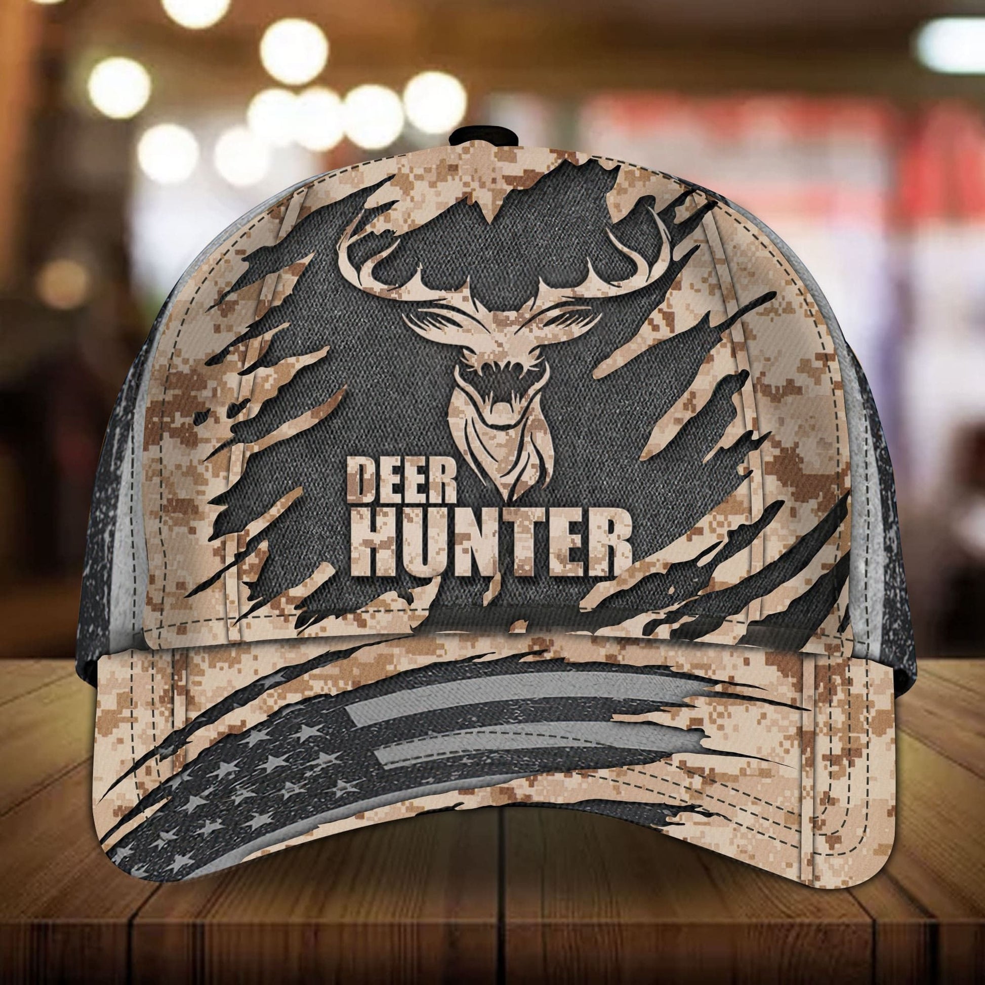 Premium Deer Hunting Cap Veteran Camo