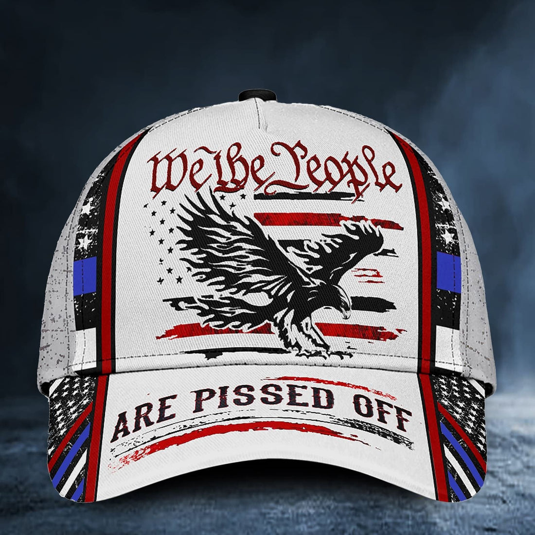 Premium Veteran Cap Multicolored 3D Printed American Flag - Patriotism