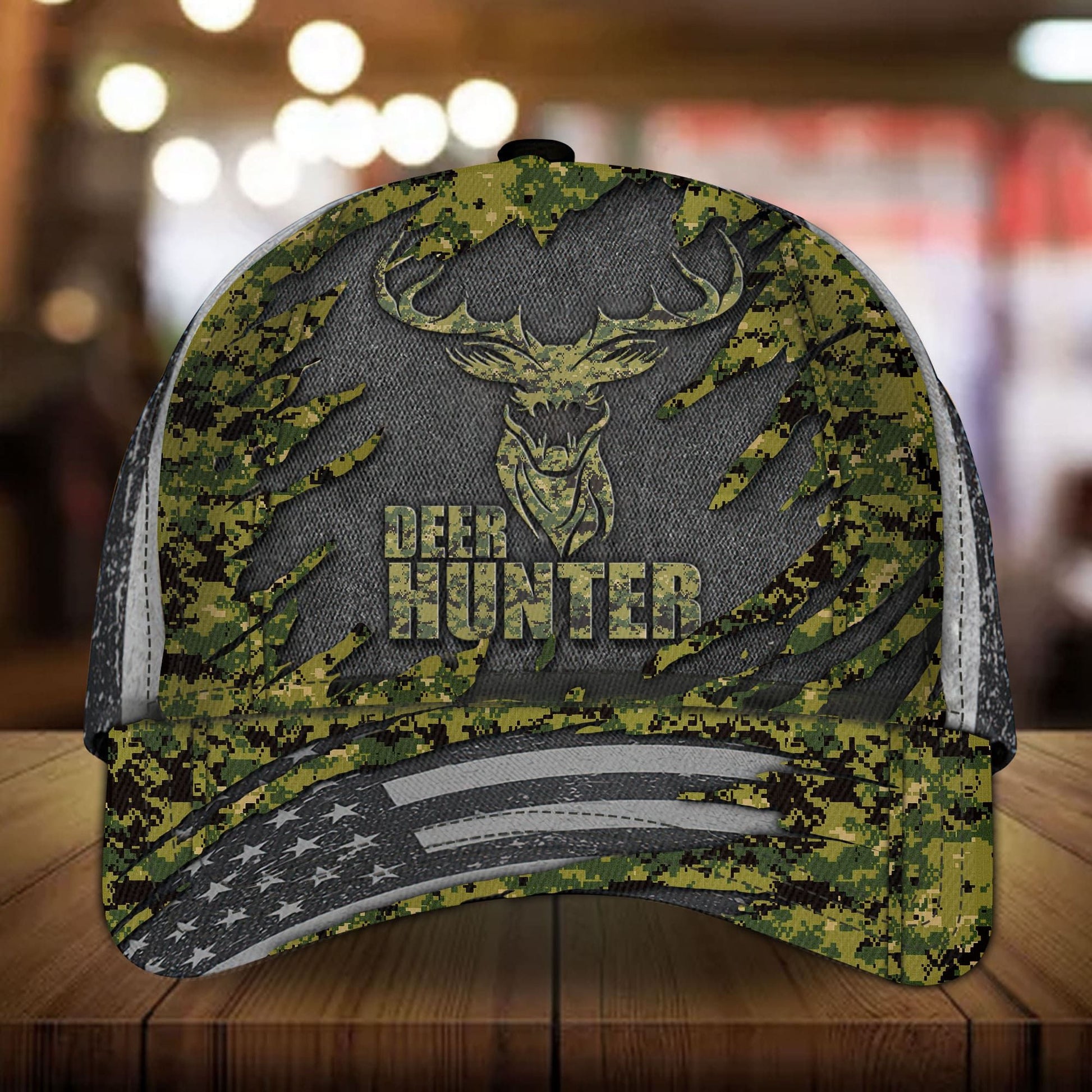 Premium Deer Hunting Cap Veteran Camo
