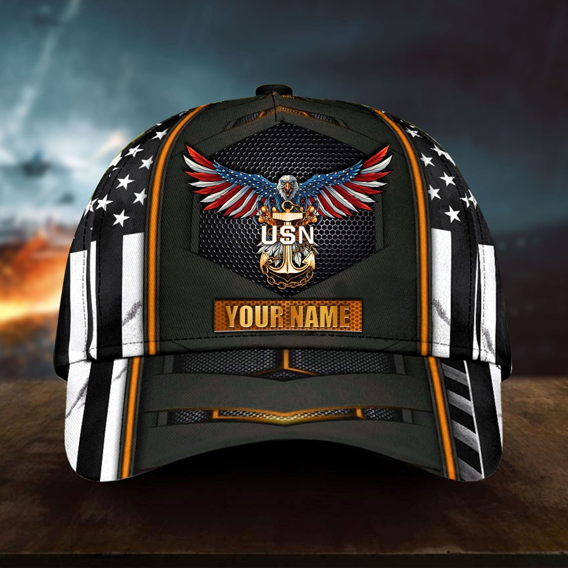 Premium U.S Veteran Cap 3D Multicolor Personalized