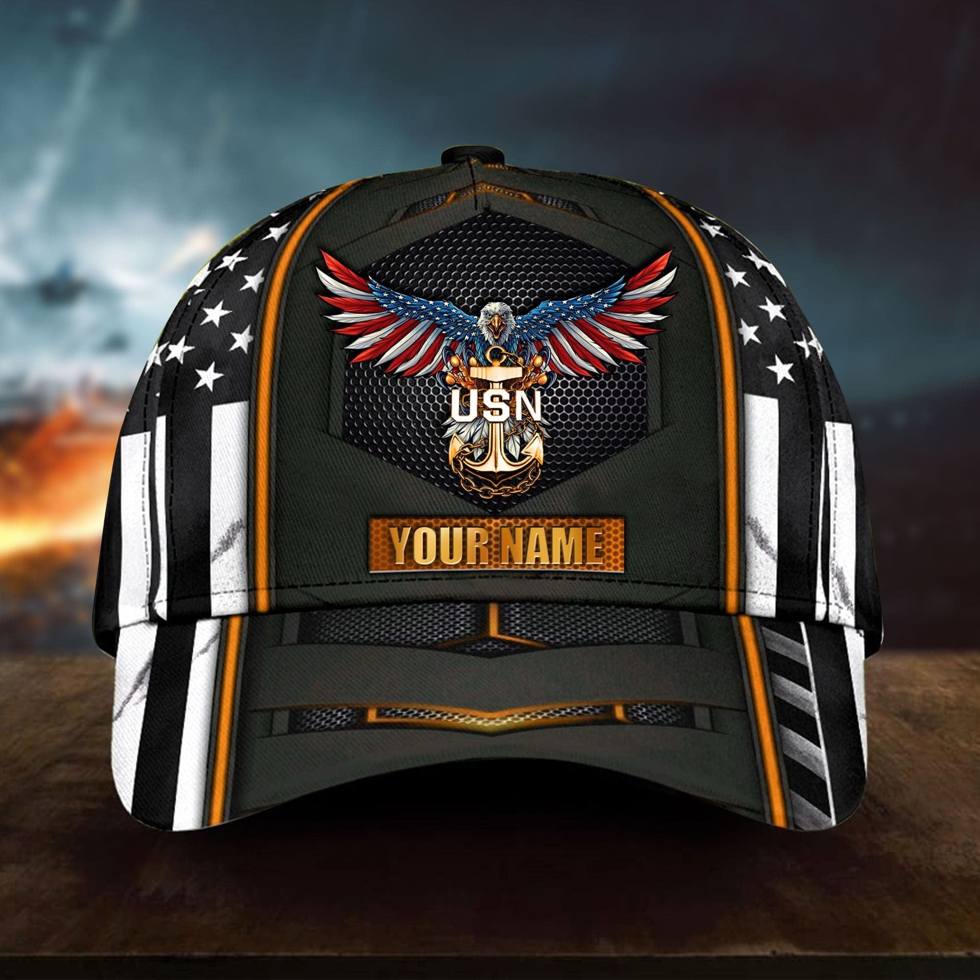 Premium U.S Veteran Cap 3D Multicolor Personalized