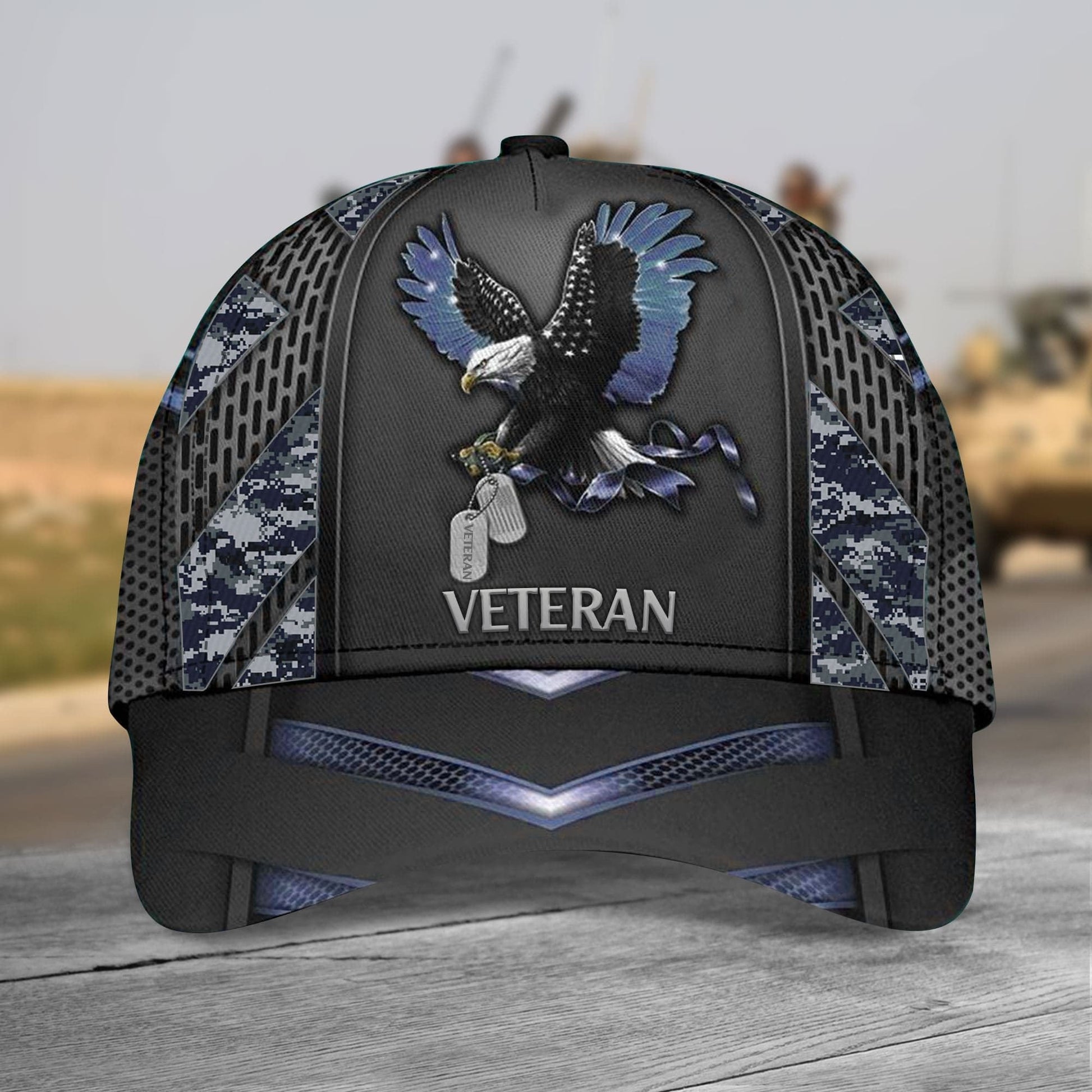 Premium Eagle Veteran Cap Camo Multicolor
