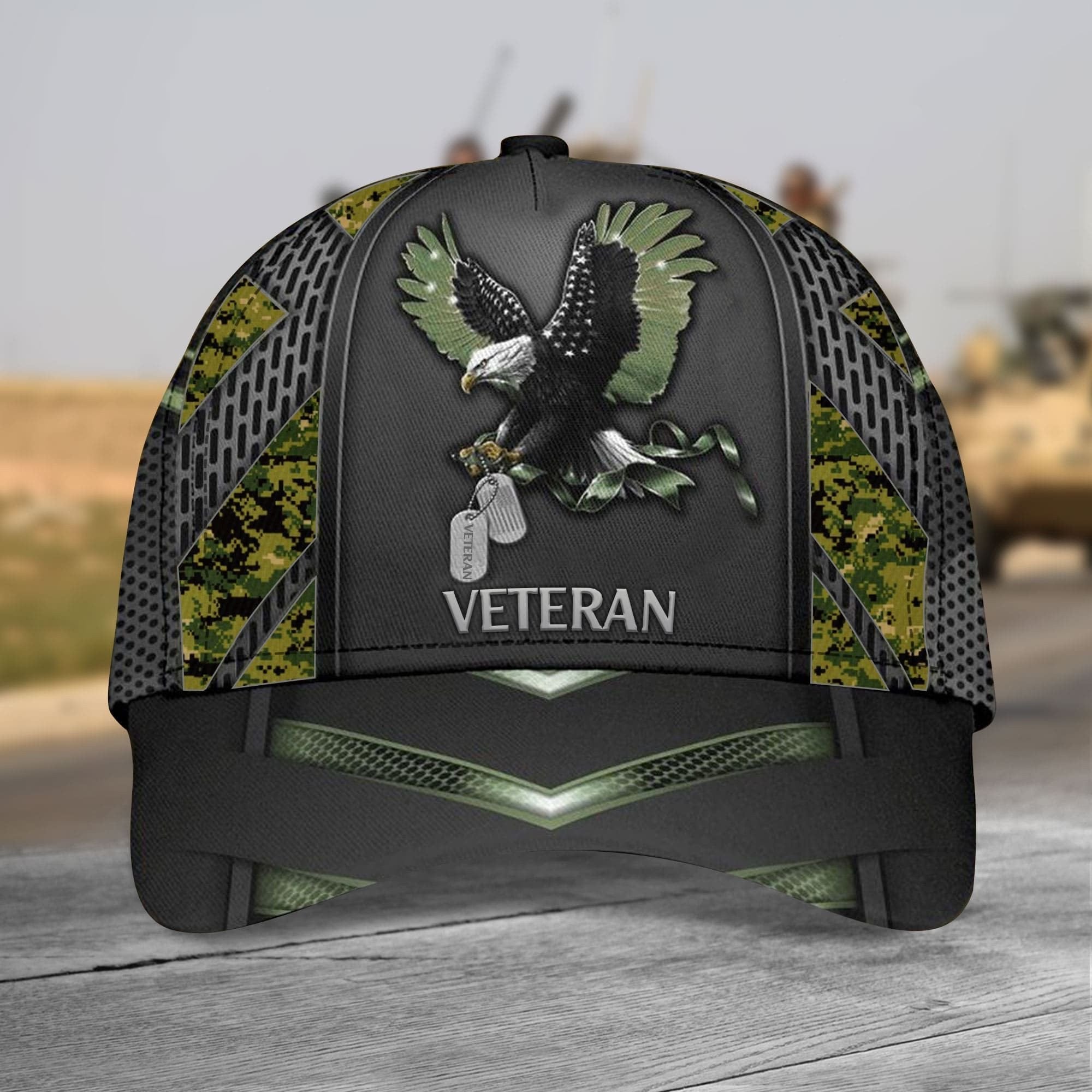 Premium Eagle Veteran Cap Camo Multicolor