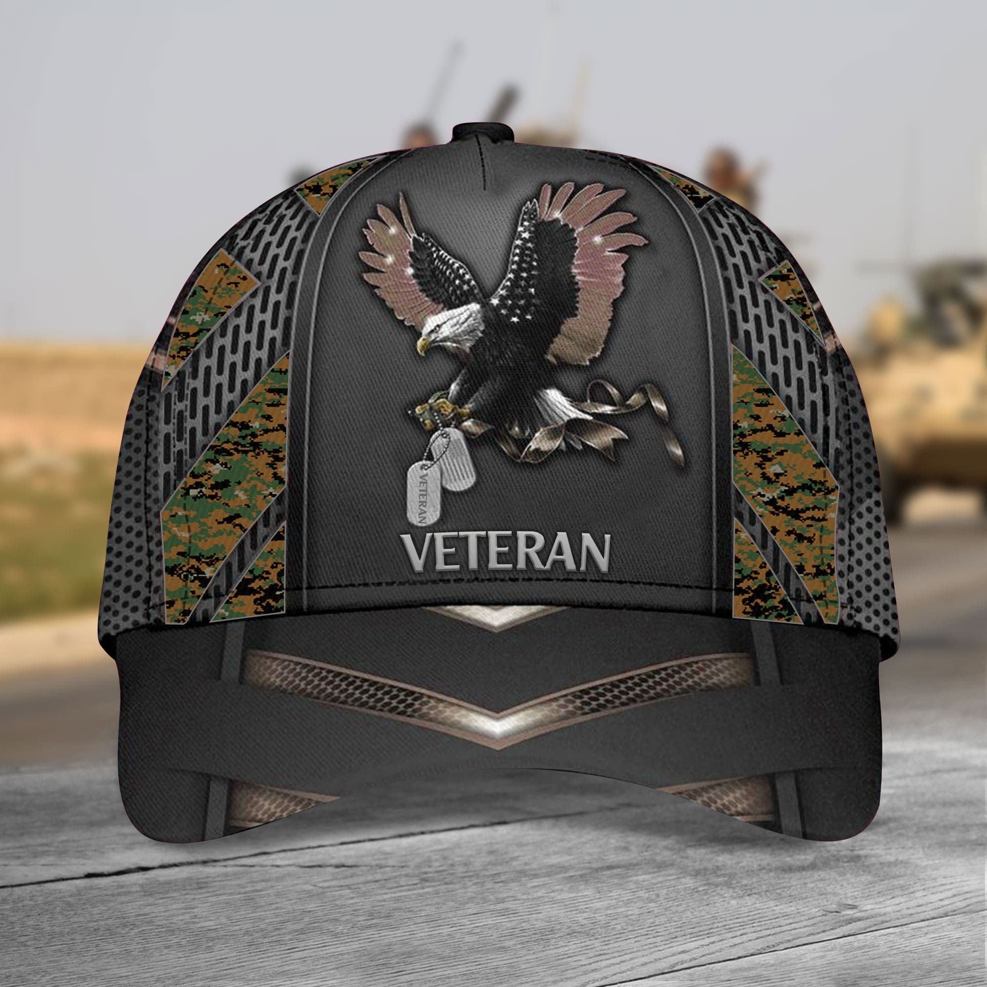 Premium Eagle Veteran Cap Camo Multicolor
