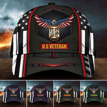 Premium U.S Veteran Cap 3D Multicolor