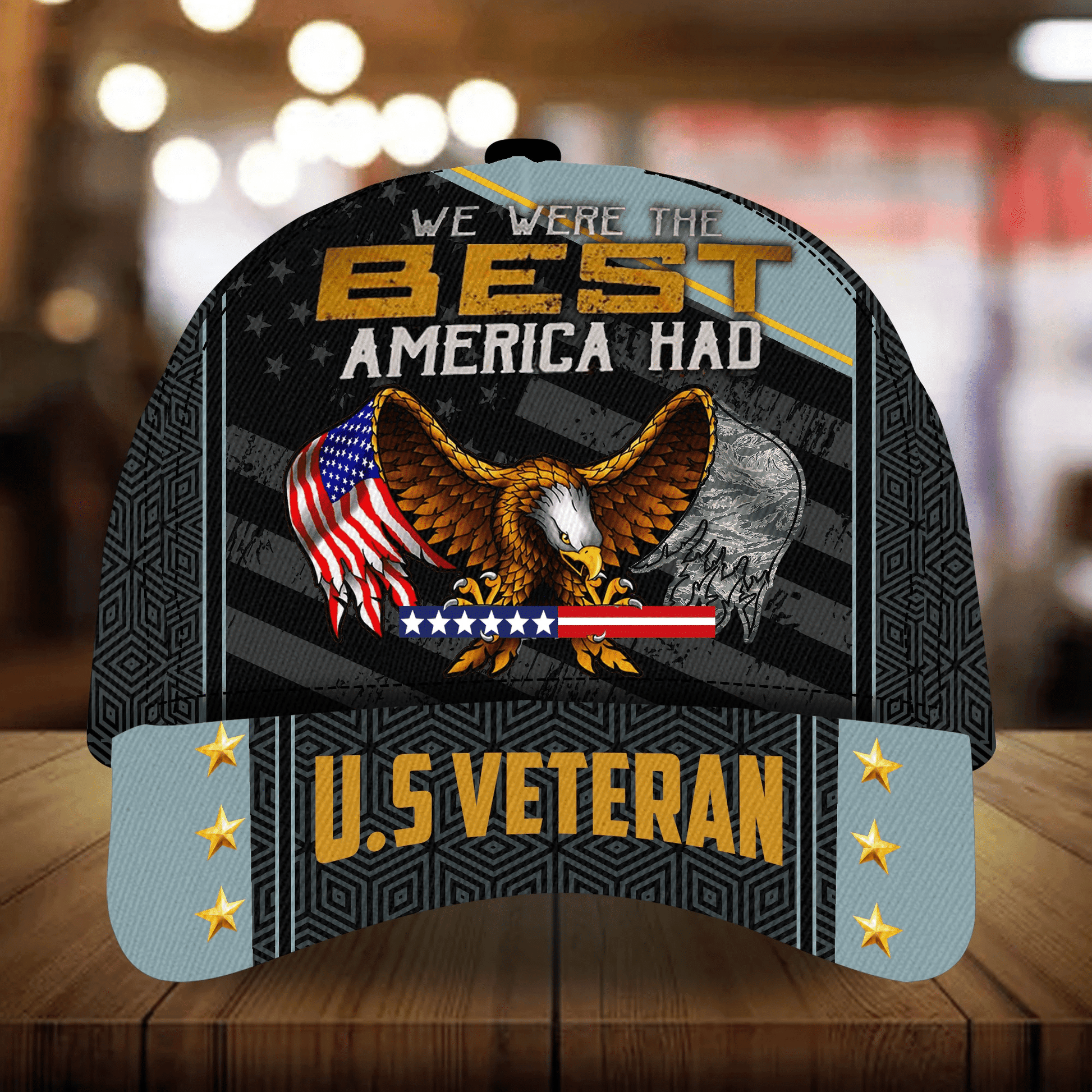 Premium Men's Veteran Cap 3D Camo