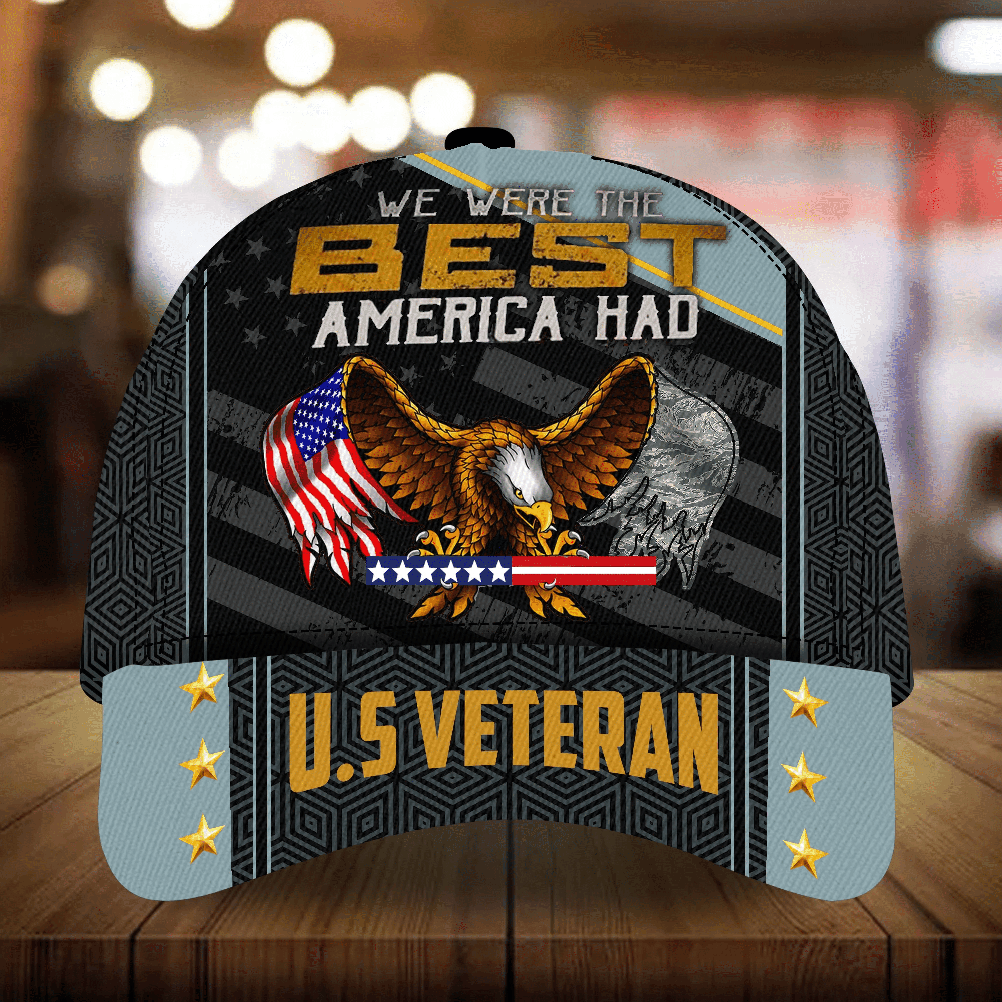 Premium Men's Veteran Cap 3D Camo