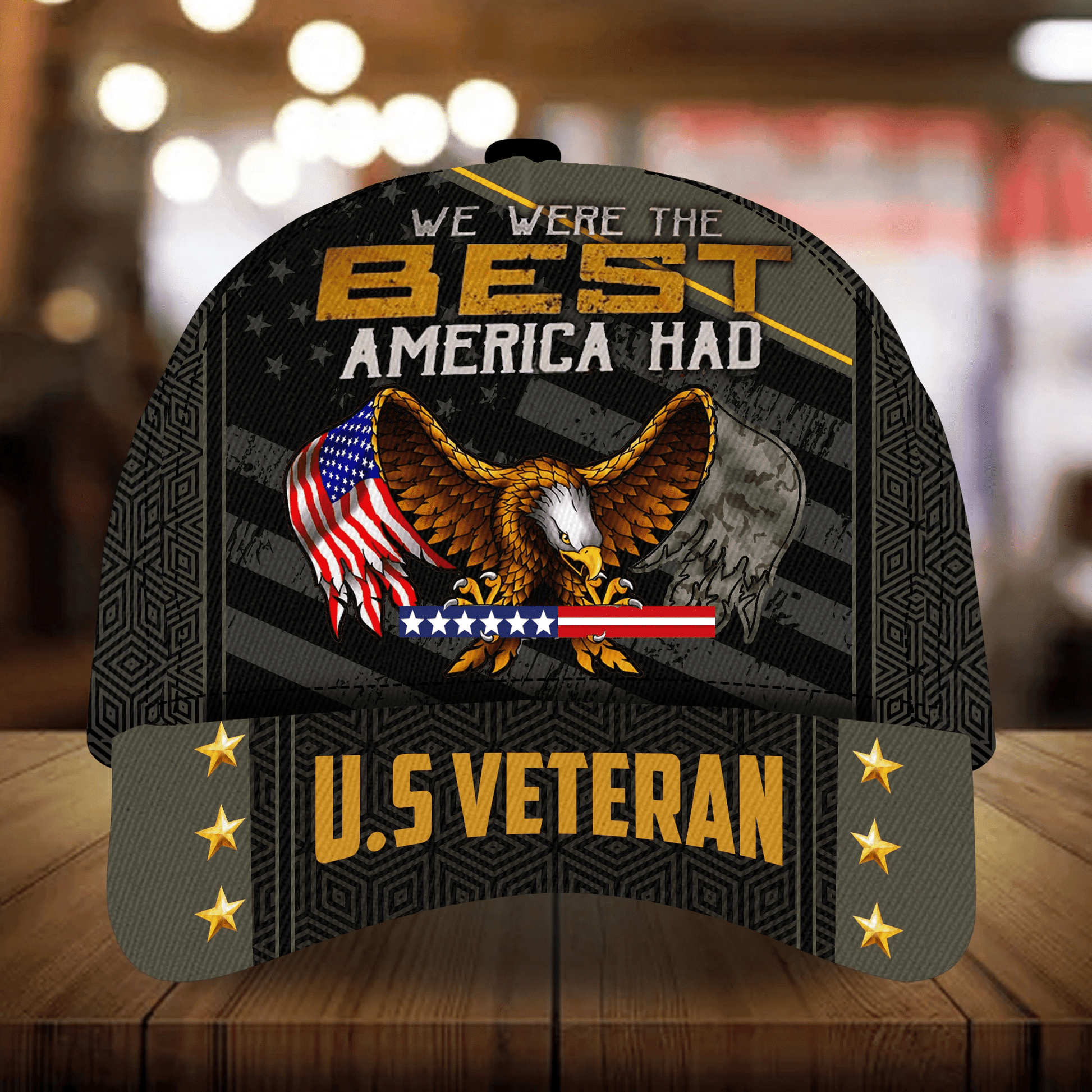 Premium Men's Veteran Cap 3D Camo